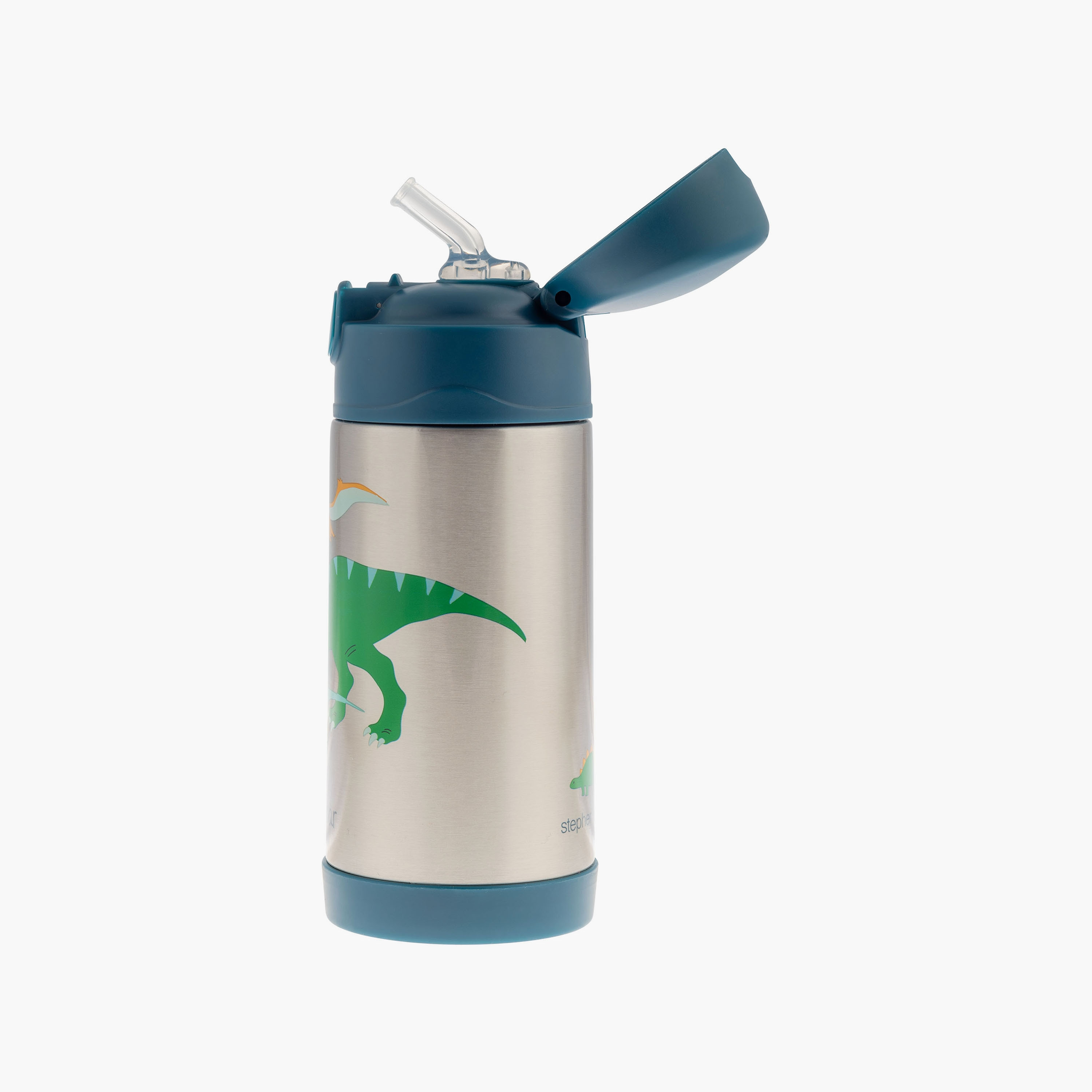 Stephen Joseph Insulated Stainless Steel Water Bottle - Dino - 350 ml-school-waterbottles-image-3