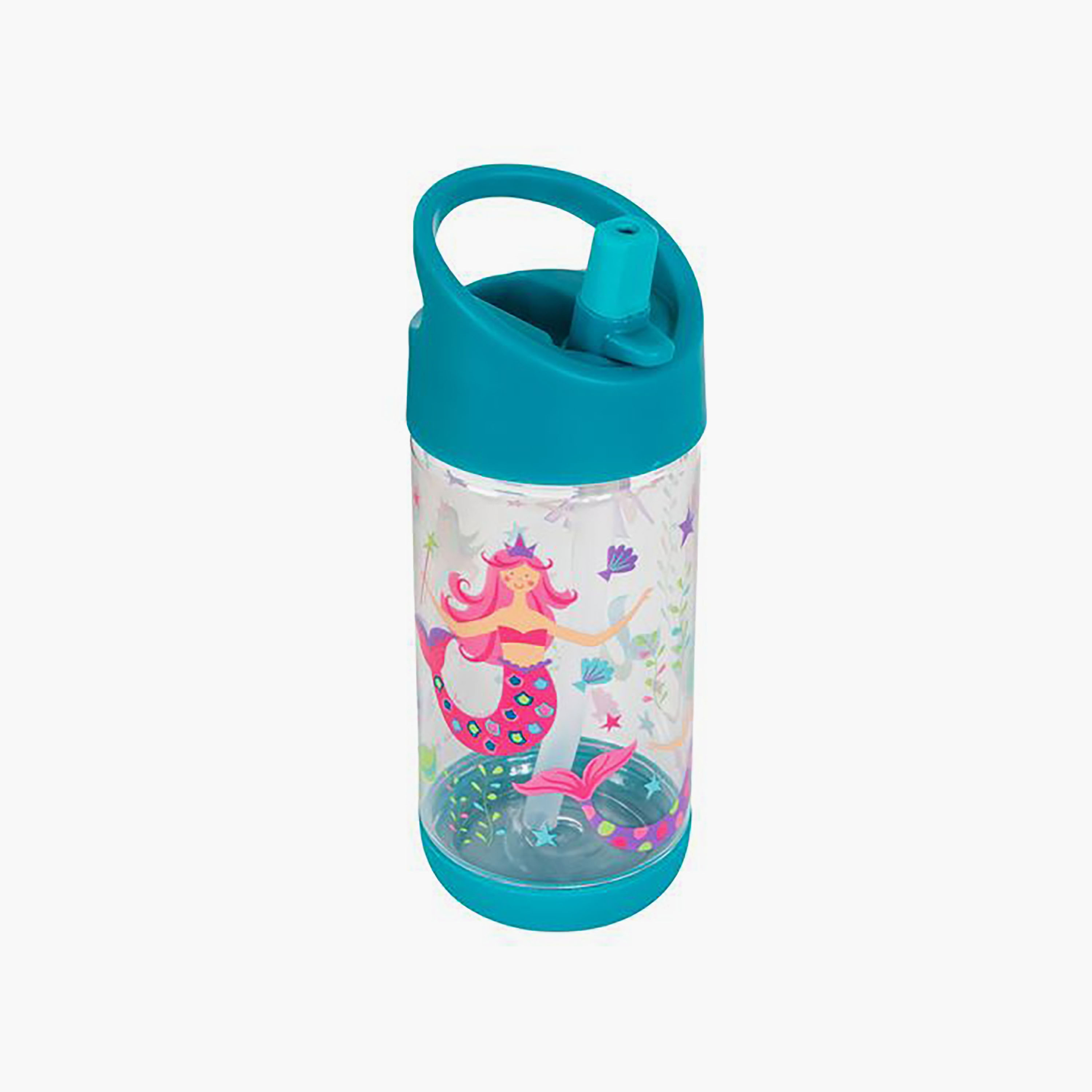 زجاجة مياه بشفاطة وغطاء علوي خالية من مادة BPA من ستيفن جوزيف، حورية البحر، 300 مل-school-waterbottles-image-1