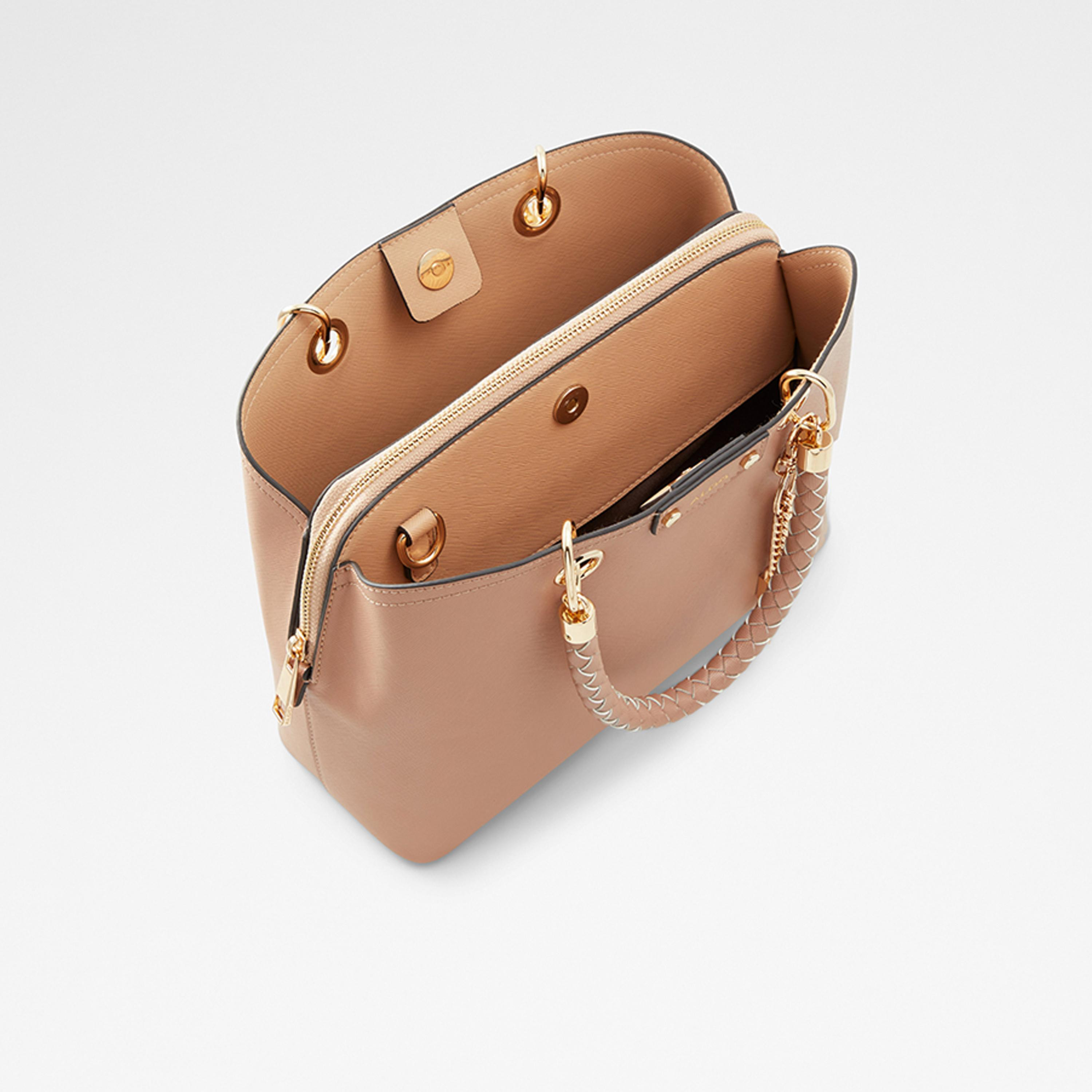 Aldo Lothycan Textured Top Handle Tote Bag with Zipper and Detachable Strap-women-bagsandwallets-handbags-image-2