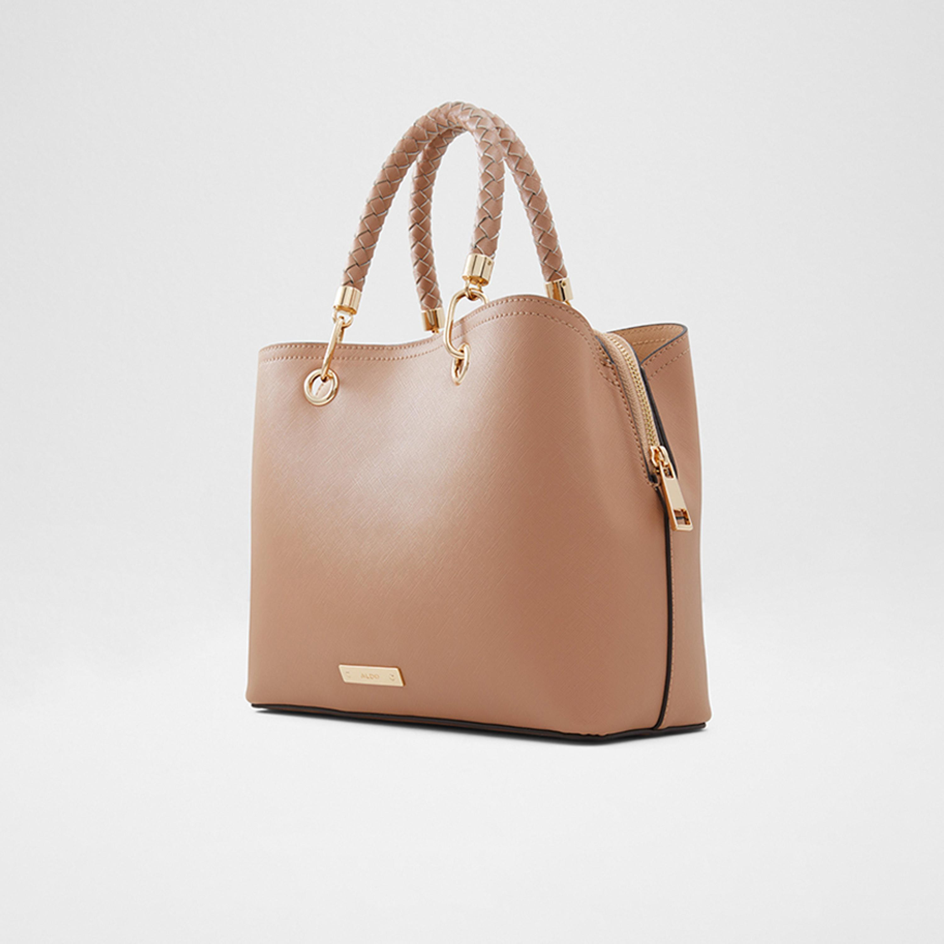 Aldo Lothycan Textured Top Handle Tote Bag with Zipper and Detachable Strap-women-bagsandwallets-handbags-image-4