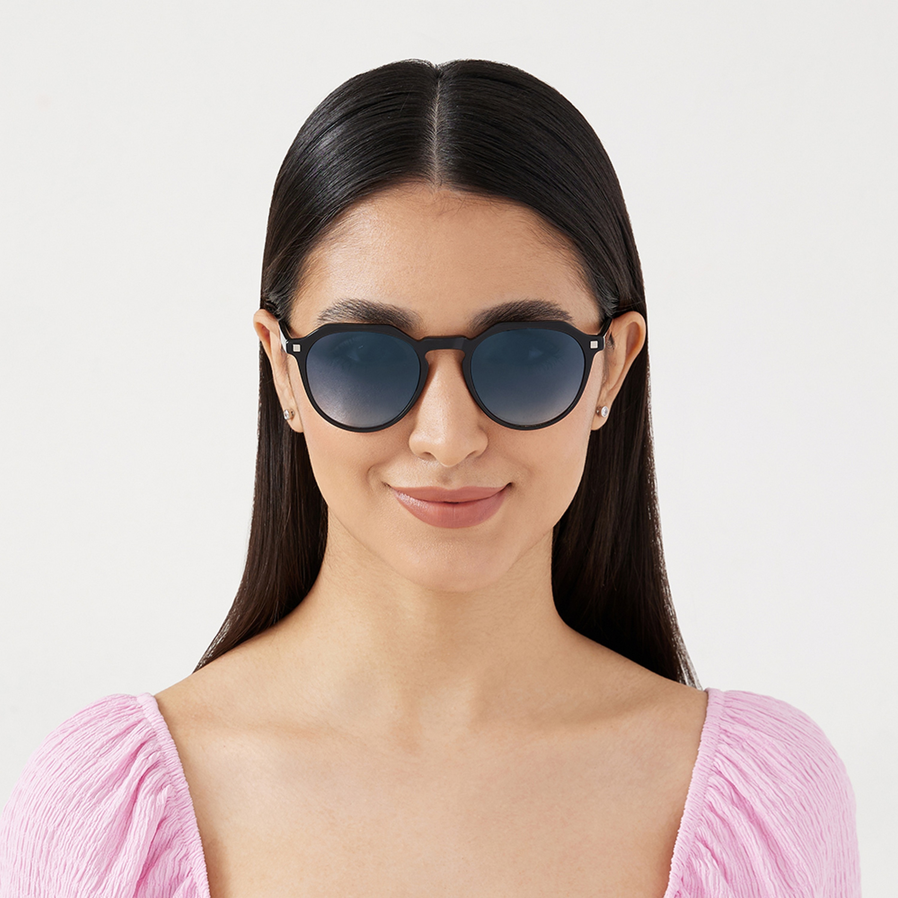 30Sundays DAREDEVIL 50 MM Blue Round Sunglasses-men-sunglasses-image-5