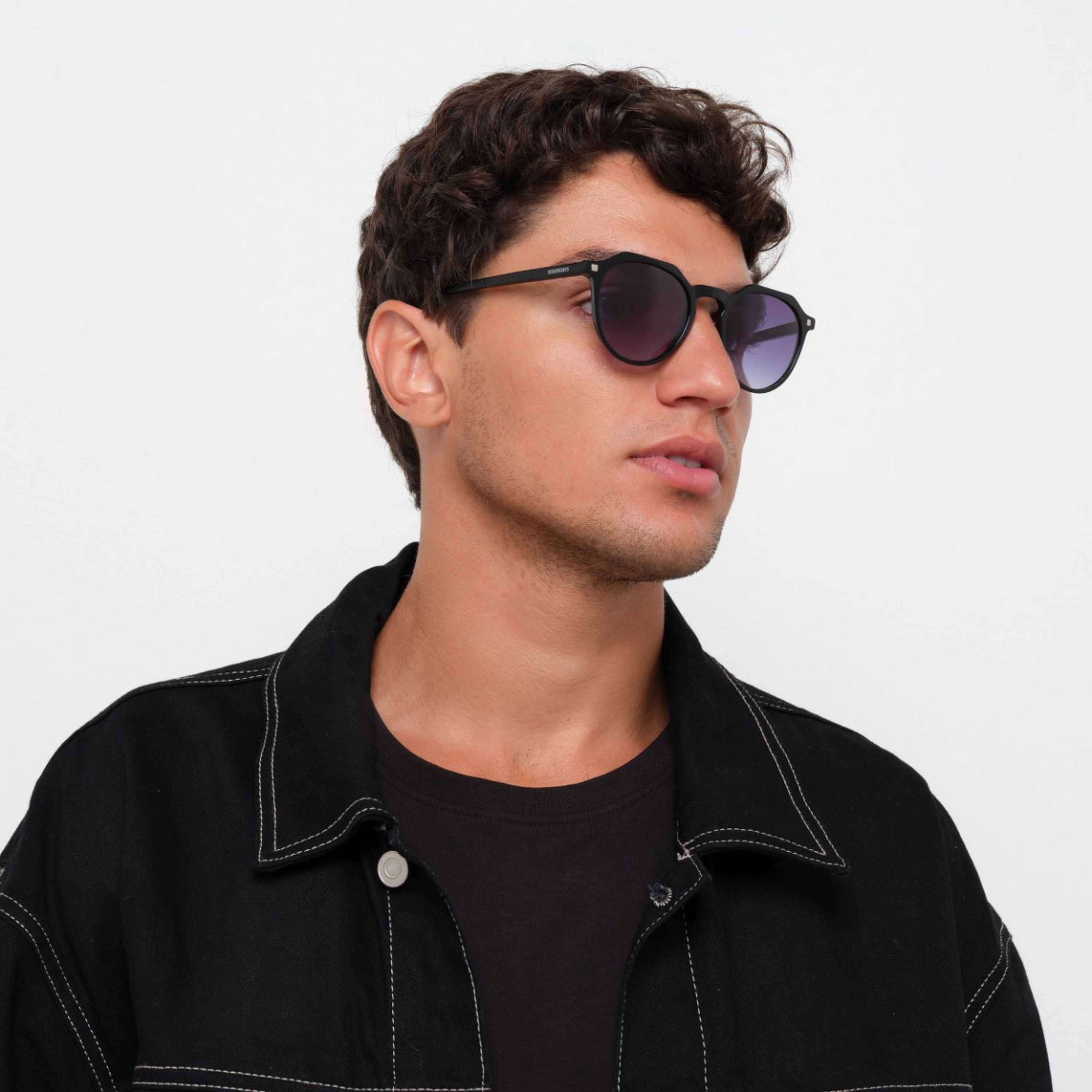 30Sundays DAREDEVIL 50 MM Blue Round Sunglasses-men-sunglasses-image-6