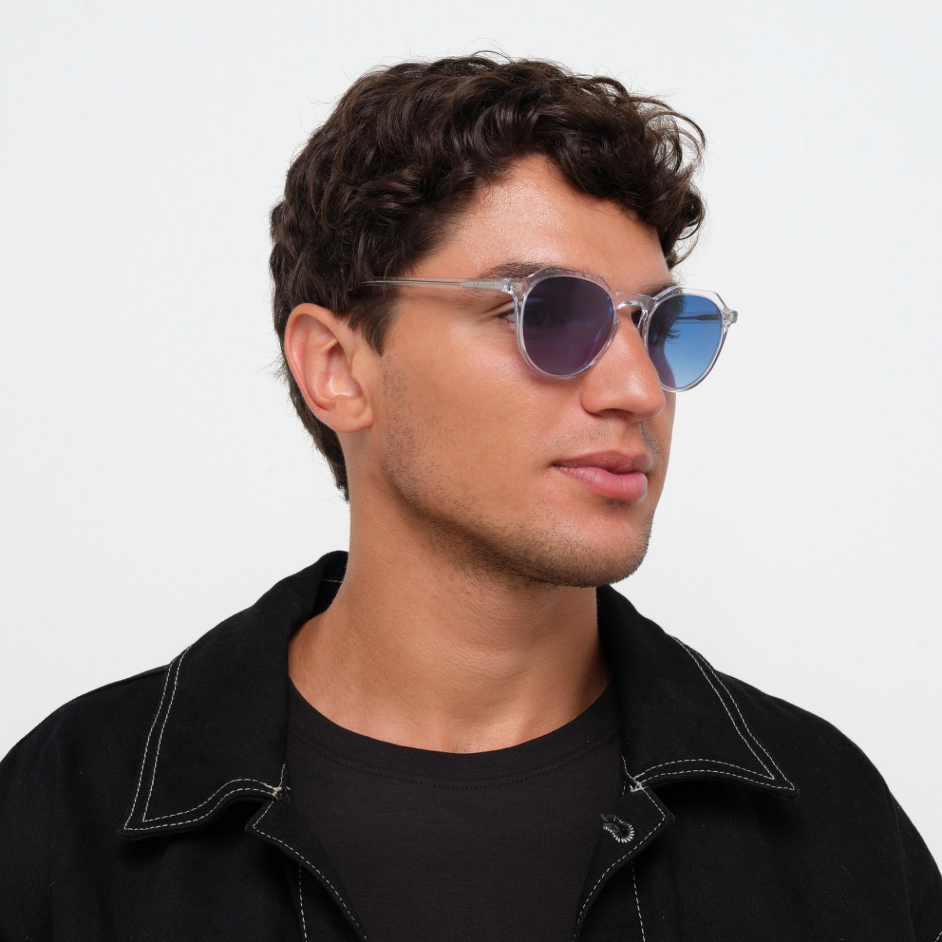 30Sundays DAREDEVIL 50 MM Blue Round Sunglasses-men-sunglasses-image-6