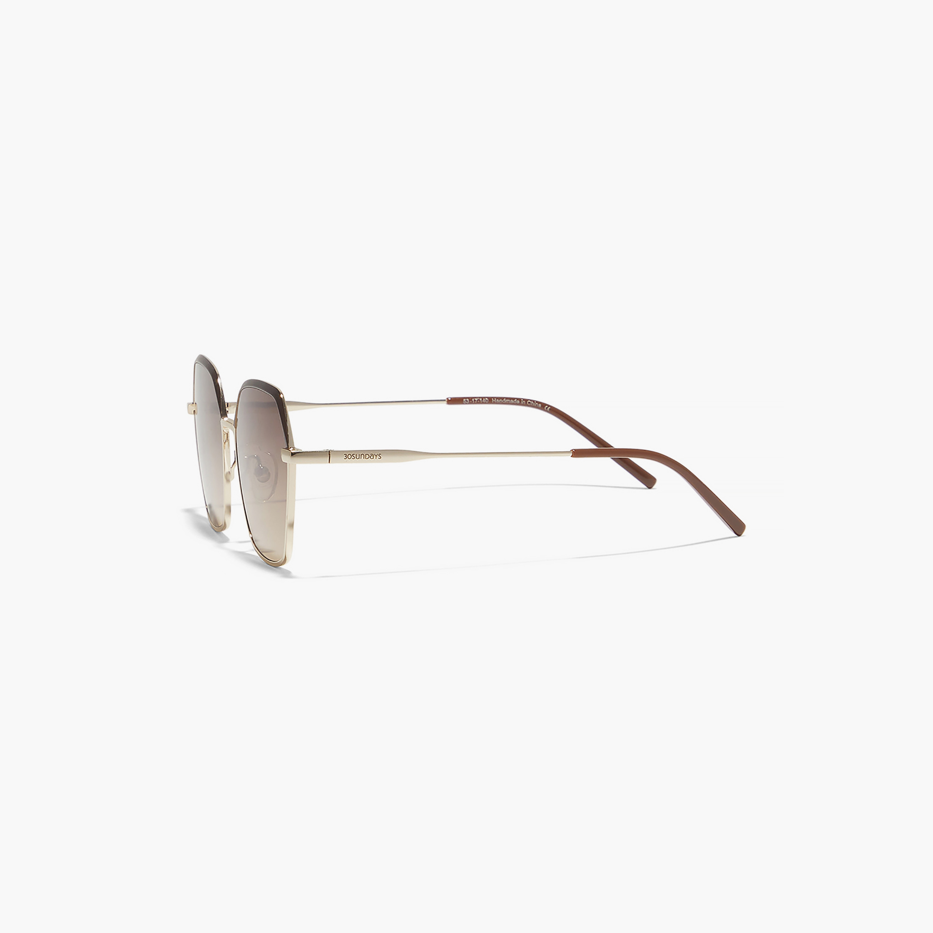 30Sundays CERA 53 MM Brown Geometric Sunglasses-women-sunglasses-image-4