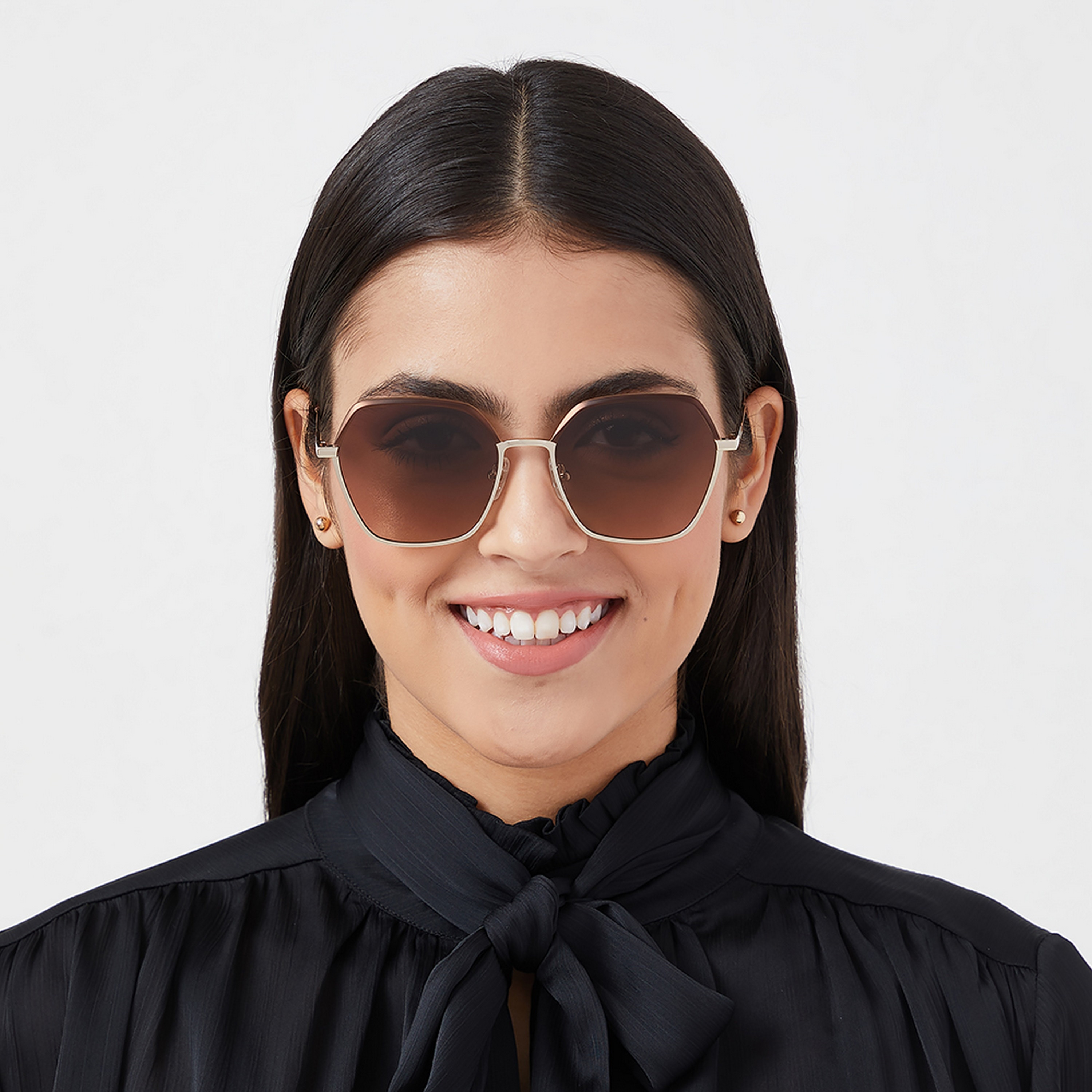 نظارة شمسية بنية ذات هندسية من 30 ساندايز سيرا مع 53 مم-women-sunglasses-image-5