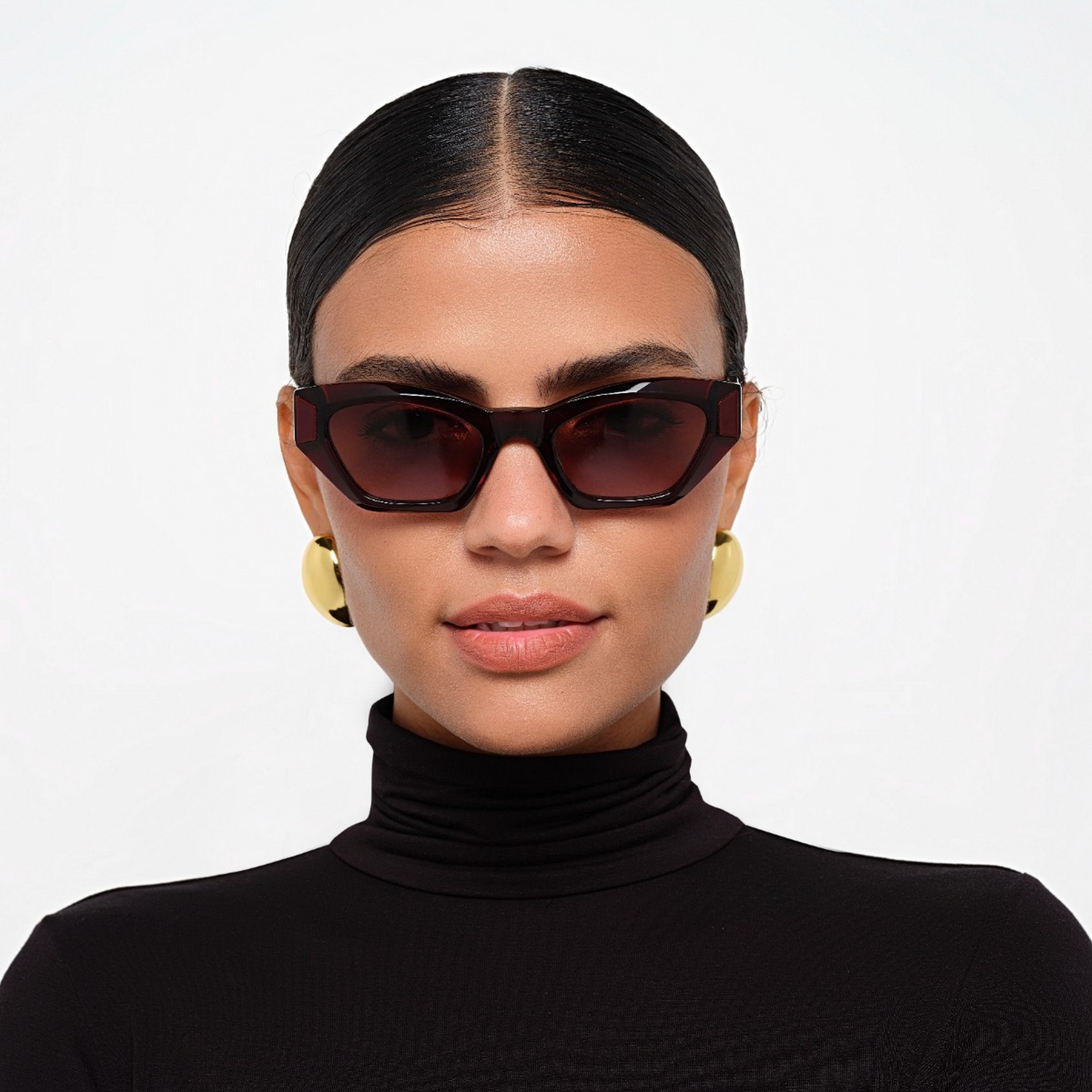 نظارة شمسية بنية ذات كات آي من 30 ساندايز فاليرا مع 50 مم-women-sunglasses-image-5