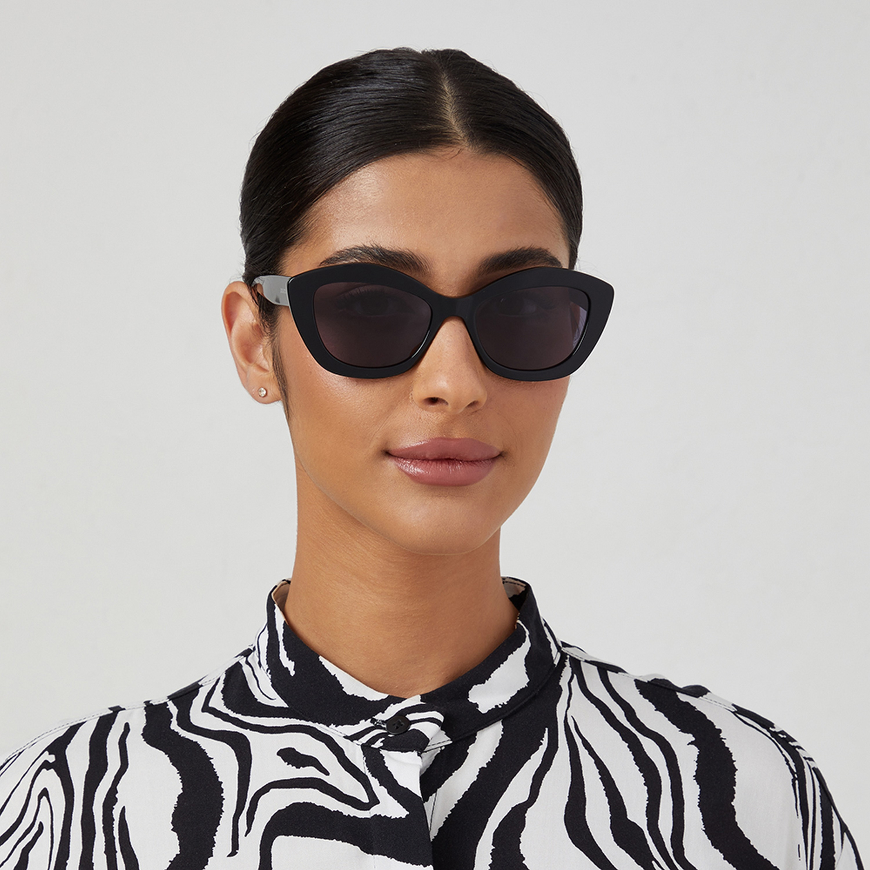 30Sundays AROSA 54 MM Black Cat Eye Sunglasses-women-sunglasses-image-5