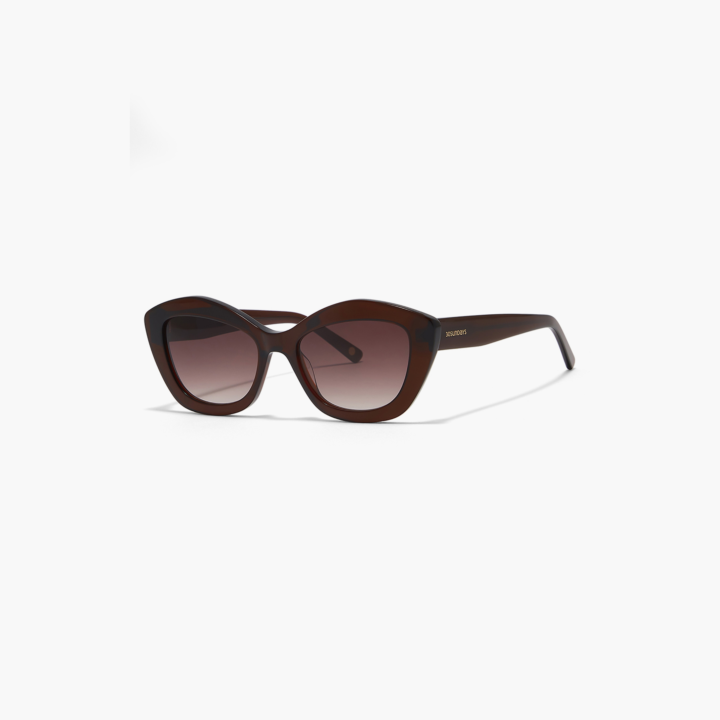 30Sundays AROSA 54 MM Brown Cat Eye Sunglasses-women-sunglasses-image-1