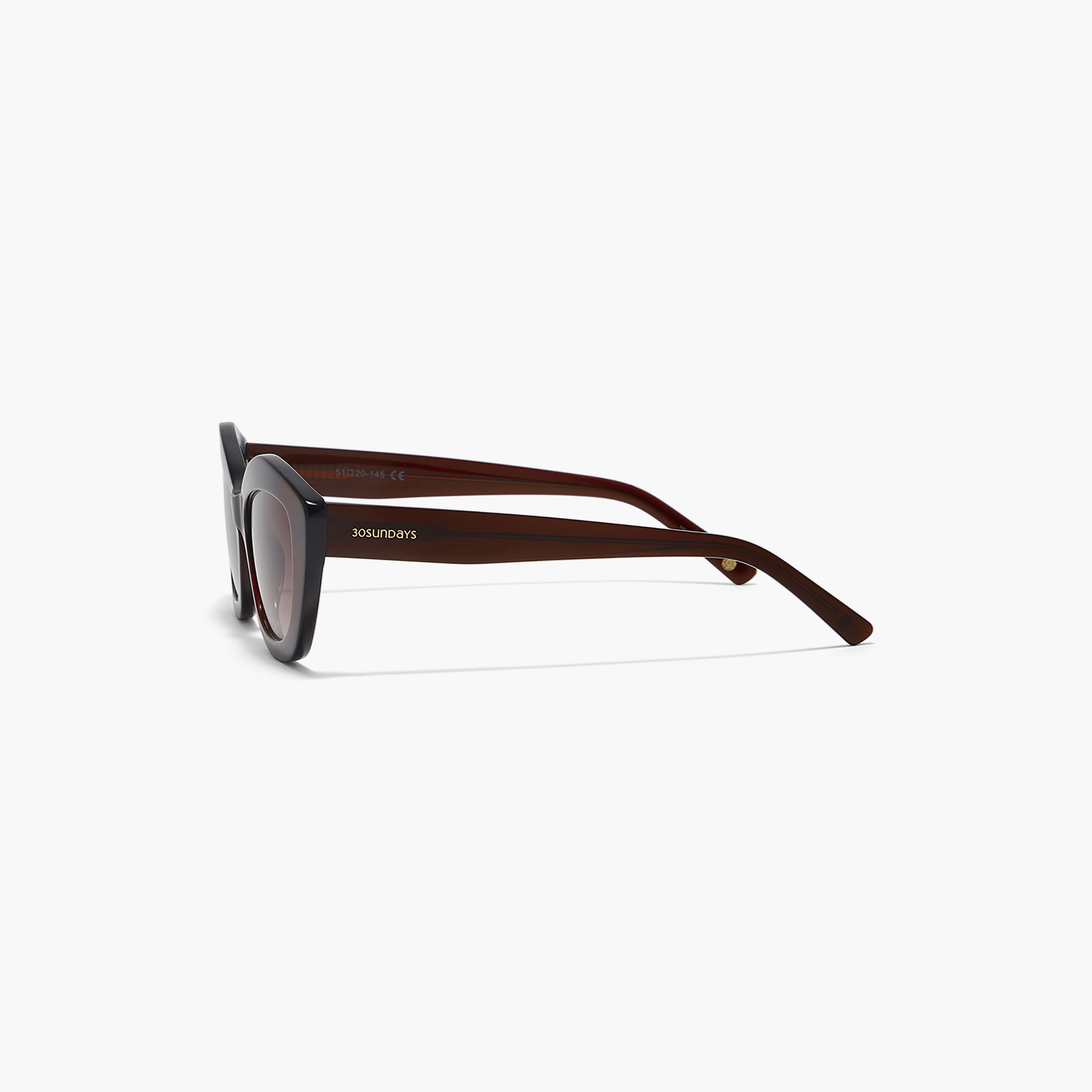 30Sundays AROSA 54 MM Brown Cat Eye Sunglasses-women-sunglasses-image-4