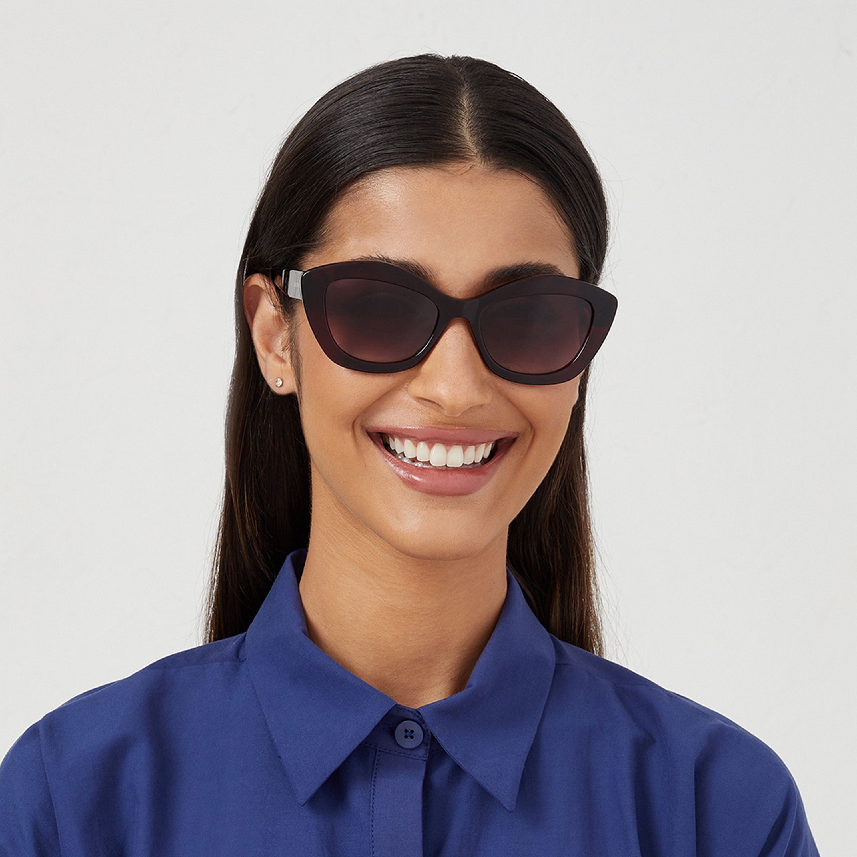 30Sundays AROSA 54 MM Brown Cat Eye Sunglasses-women-sunglasses-image-5