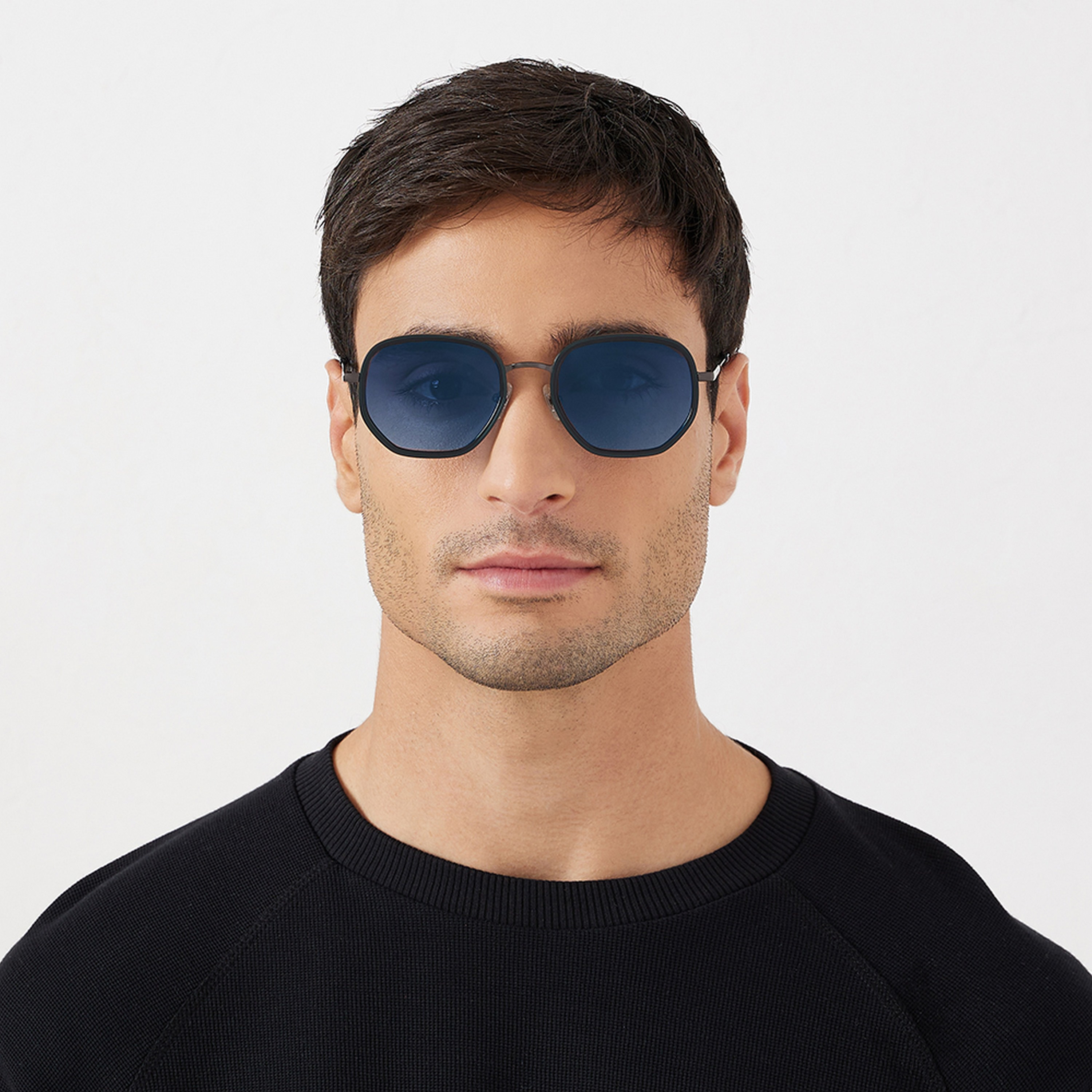 30Sundays ATLAS 53 MM Blue Hexagonal Sunglasses-men-sunglasses-image-6