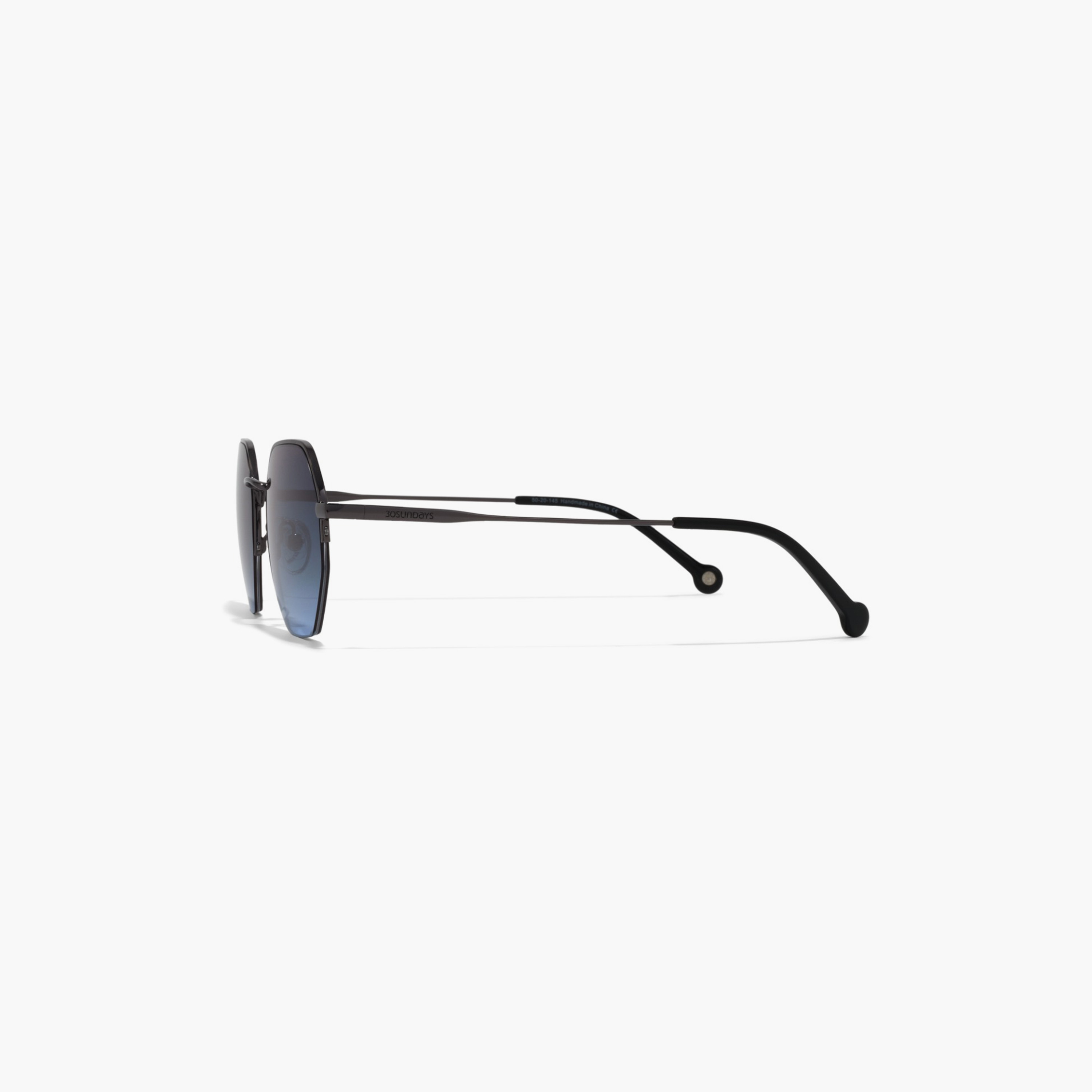 30Sundays AZZURRO 50 MM Blue Geometric Sunglasses-men-sunglasses-image-4
