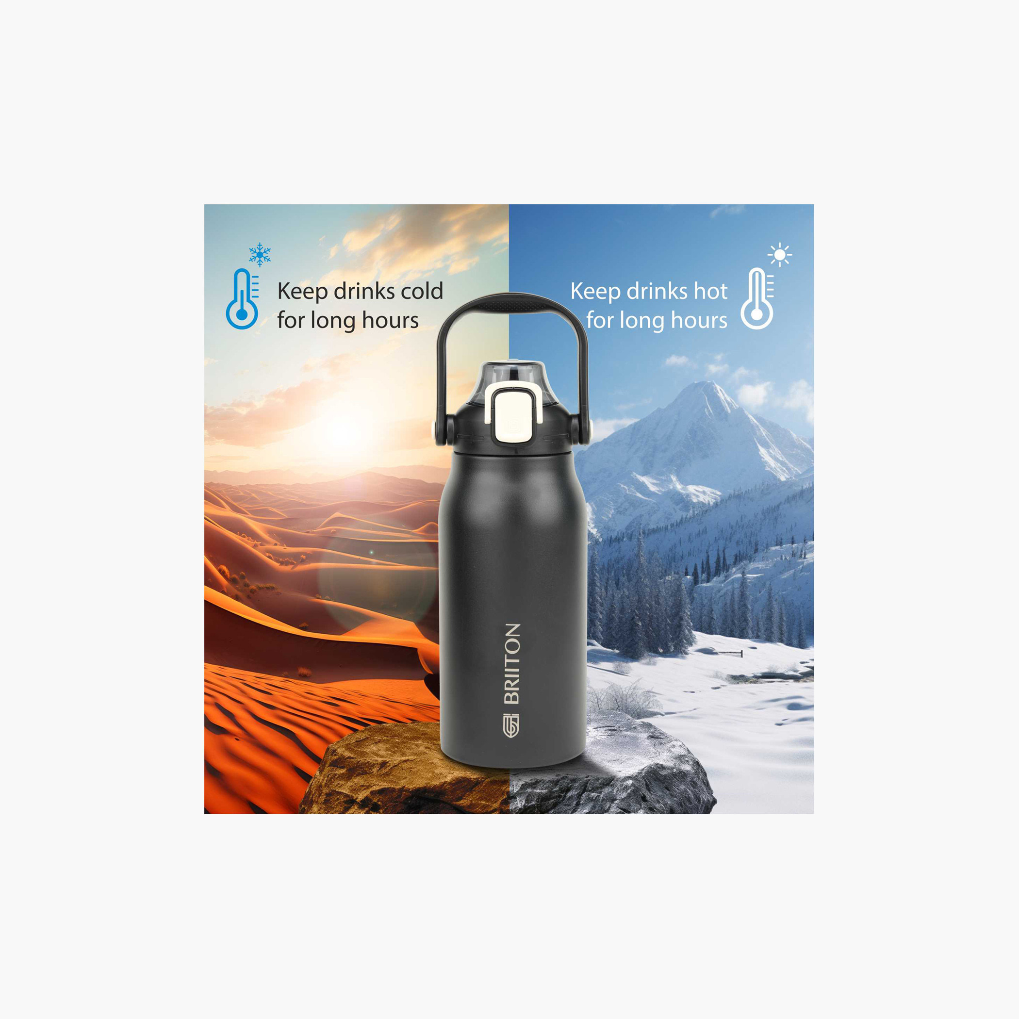 قارورة مياة ستانليس ستيل من بريتون - 1.3 لتر-school-waterbottles-image-3