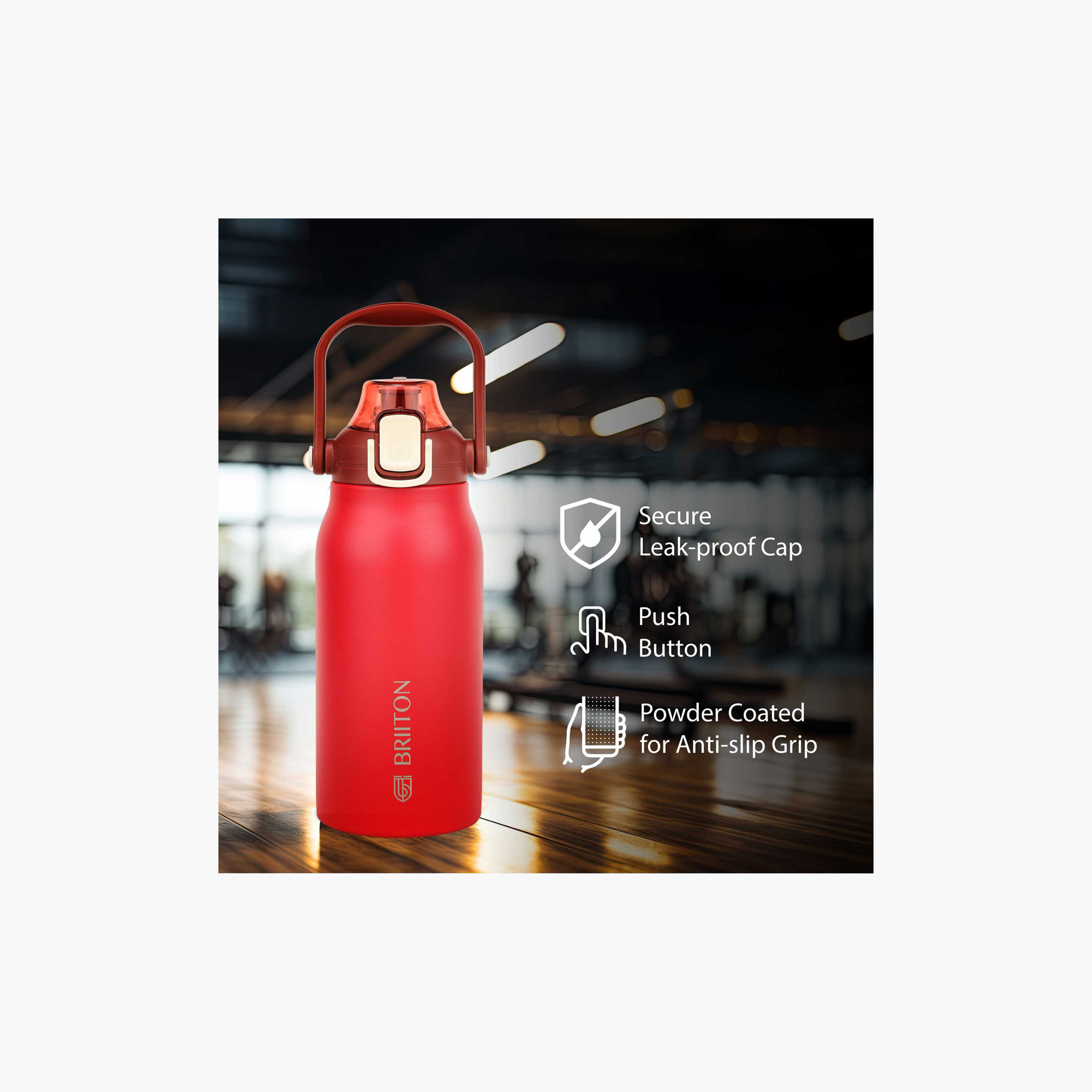 قارورة مياه ستانليس ستيل عازلة للحرارة من بريتون - 1.3 لتر-school-waterbottles-image-6