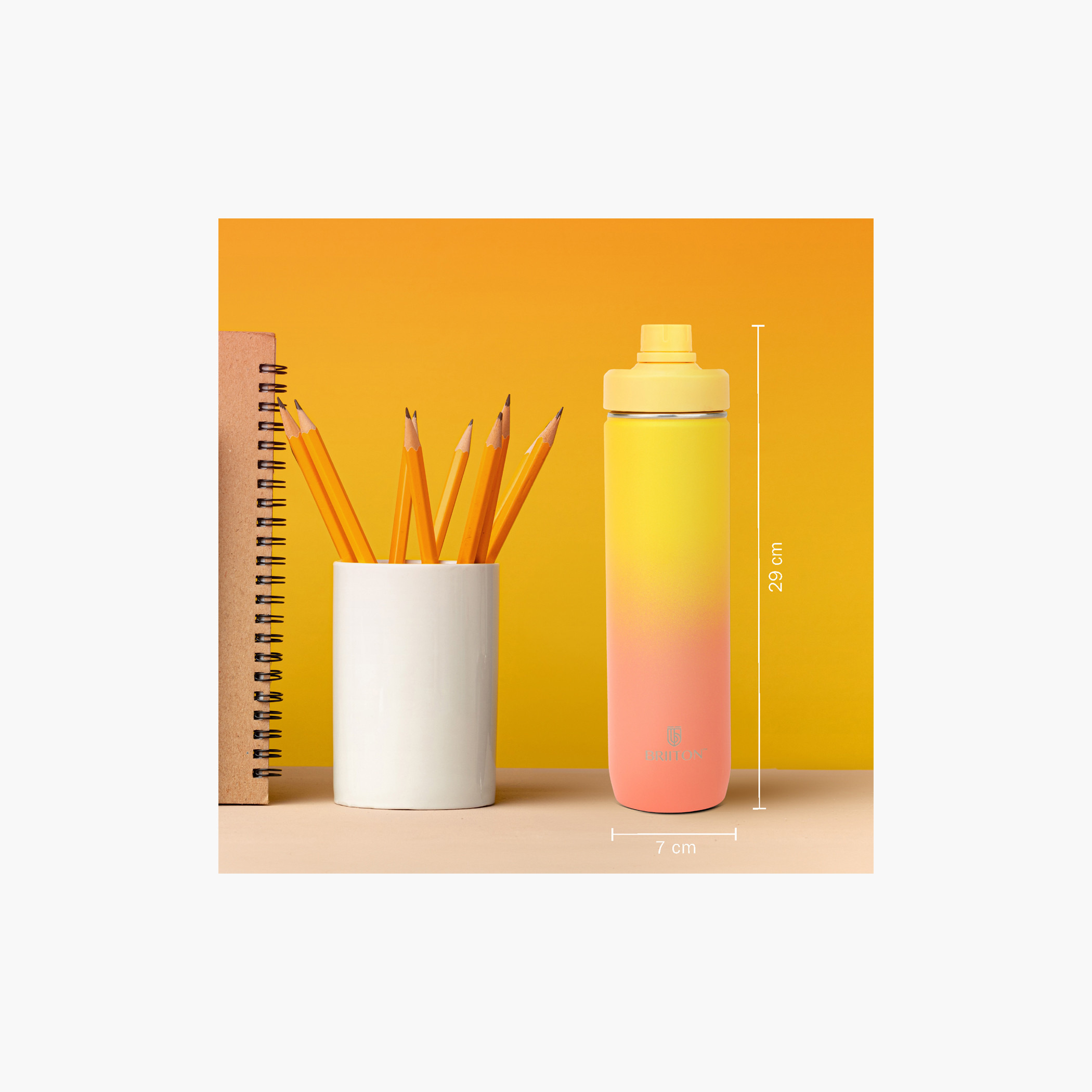 قارورة مياه ستانلس ستيل عازلة للحرارة بلون متدرج من بريتون - 750 مل-school-waterbottles-image-5