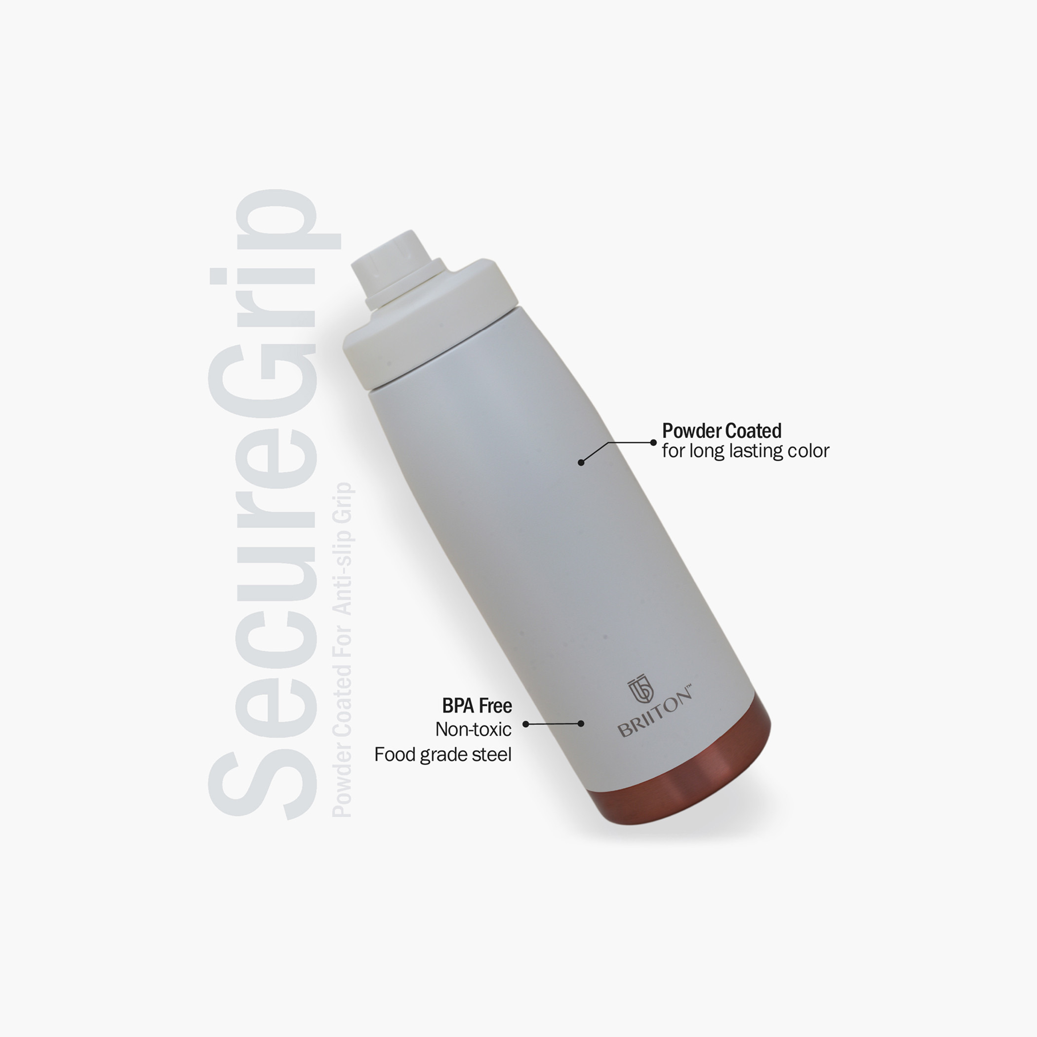 Briiton Stainless Steel Insulated Water Bottle - 1 L-school-waterbottles-image-16