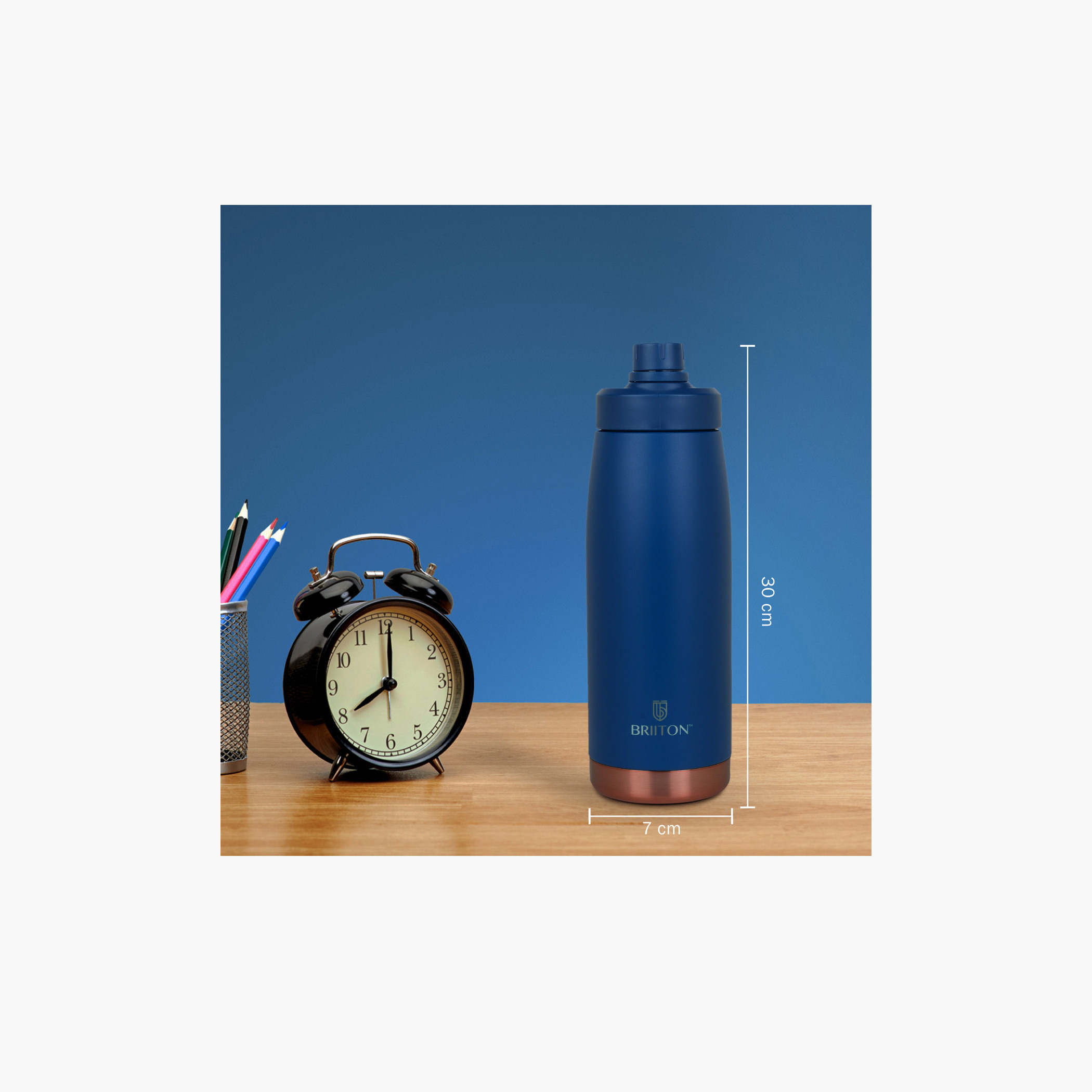 قارورة عازلة للحرارة ستانليس ستيل من بريتون - 1 لتر-school-waterbottles-image-5