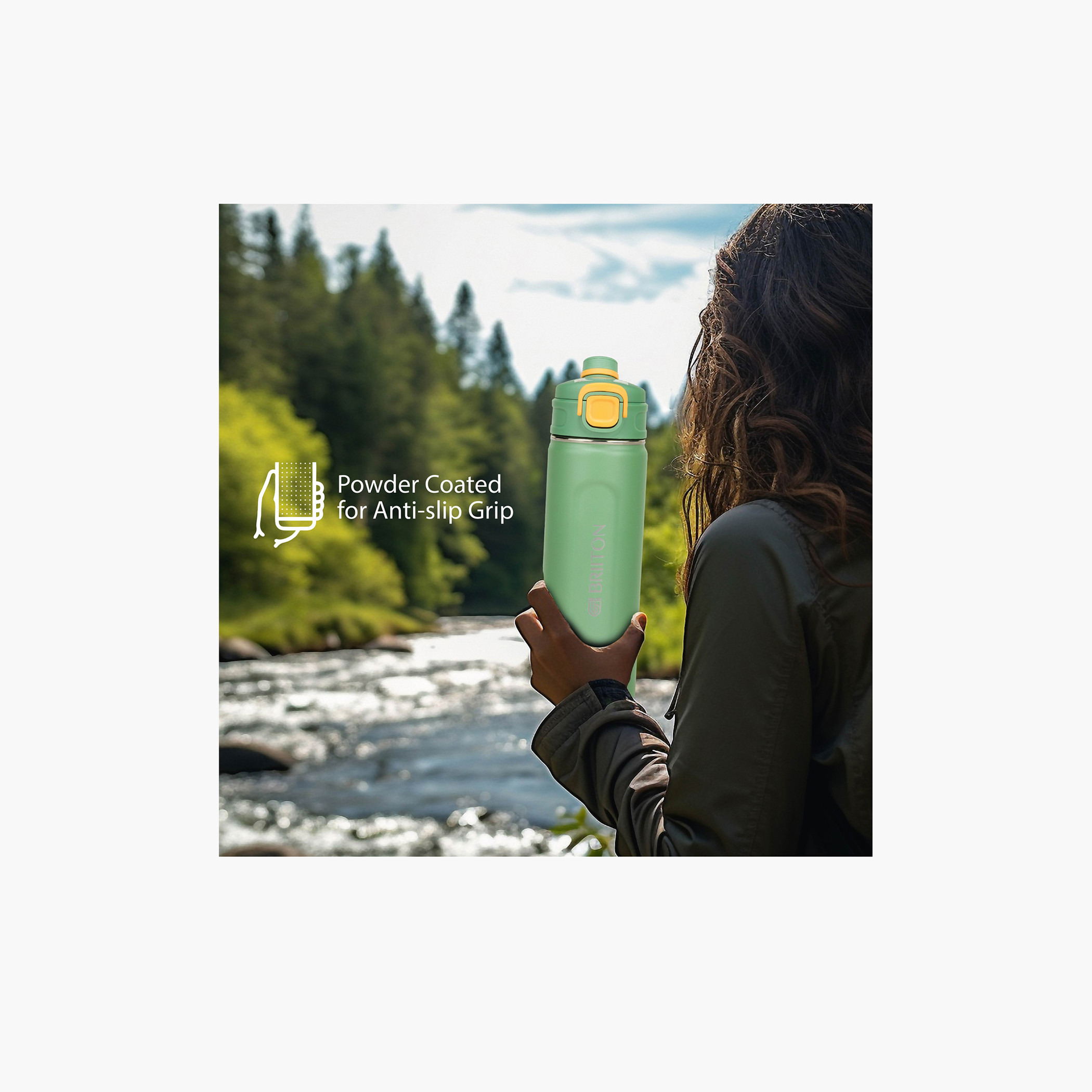 Briiton Stainless Steel Insulated Water Bottle - 1 L-school-waterbottles-image-23
