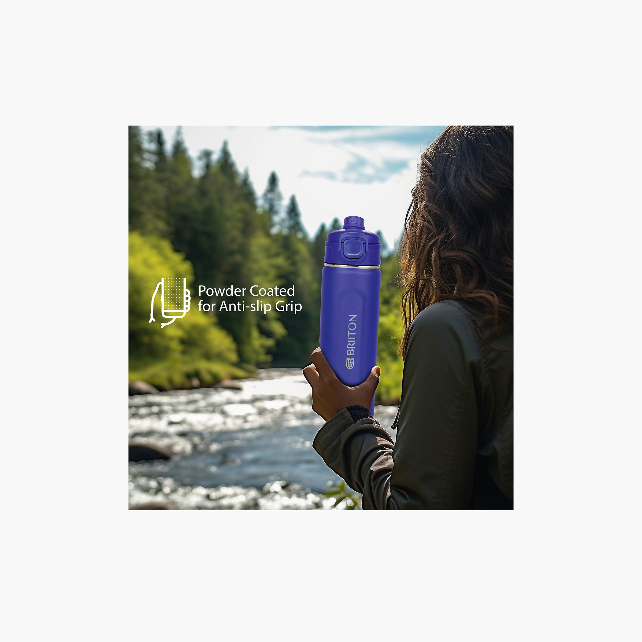 قارورة مياه عازلة للحرارة ستانليس ستيل من بريتون - 1 لتر-school-waterbottles-image-4
