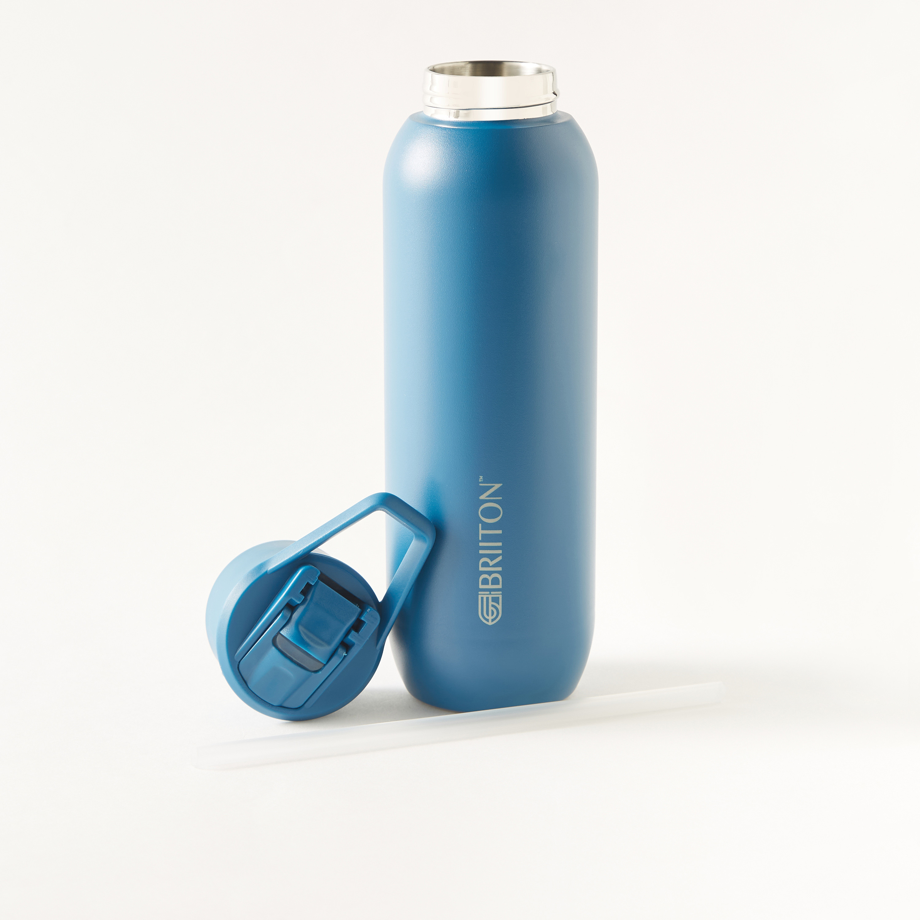 Briiton Logo Print Stainless Steel Sipper Water Bottle - 630 ml-school-waterbottles-image-2