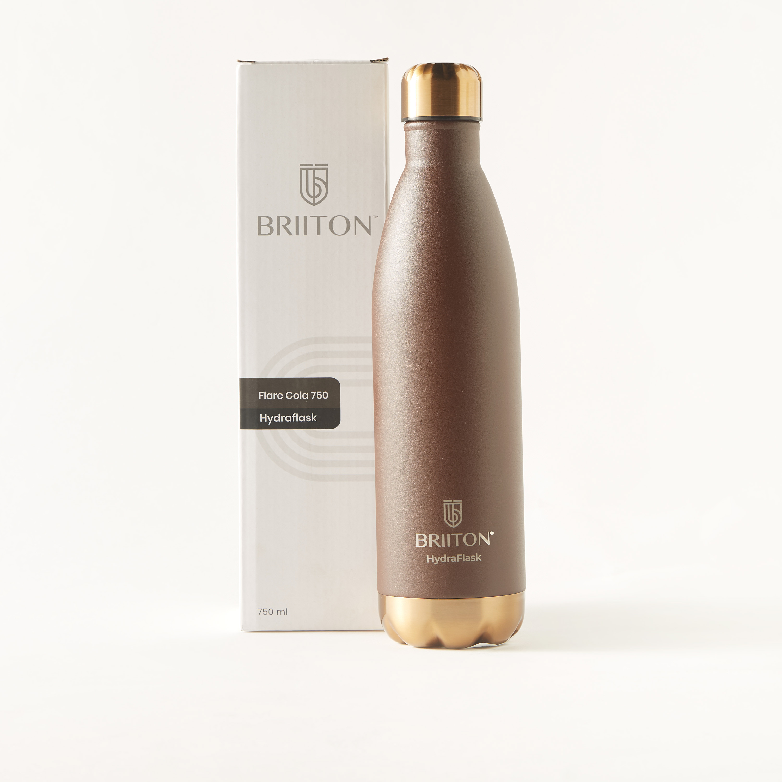 قارورة مياه ستانلس ستيل عازلة للحرارة بطبعات شعار من بريتون - 750 مل-school-waterbottles-image-6