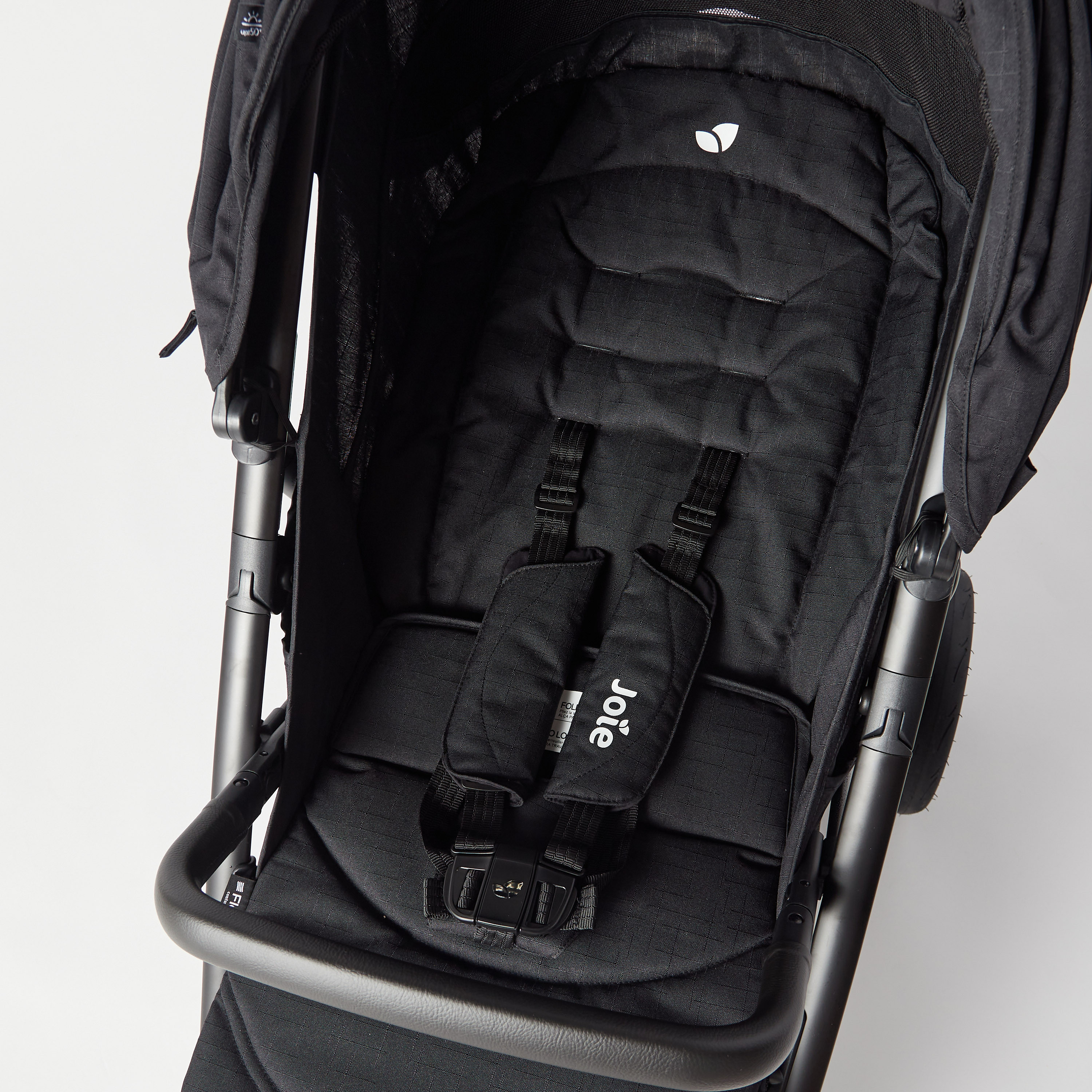 Joie Litetrax Pro Pushchair with Recliner Car Seat - Pebble-baby-gear-strollersandprams-strollers-image-10