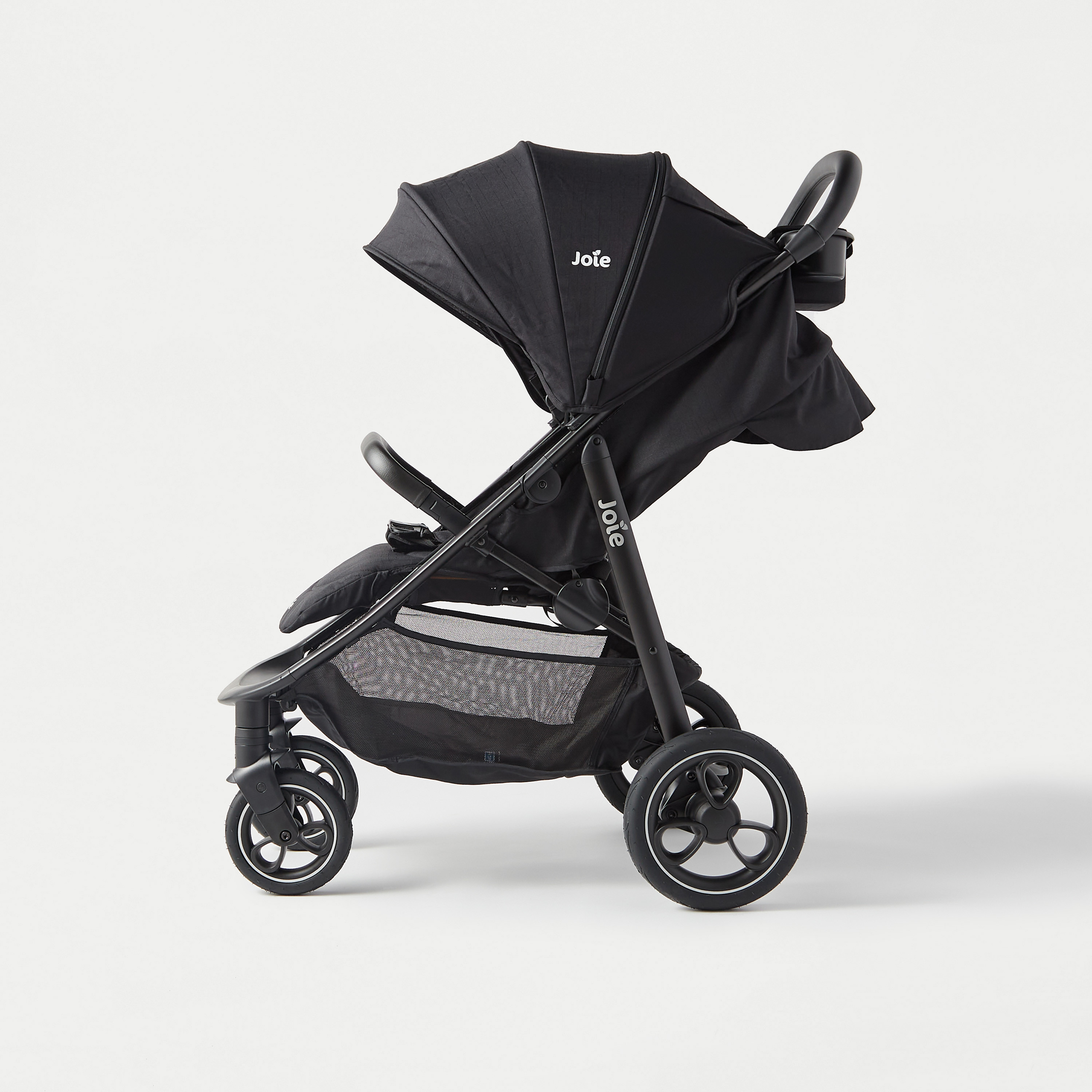 Joie Litetrax Pro Pushchair with Recliner Car Seat - Pebble-baby-gear-strollersandprams-strollers-image-3