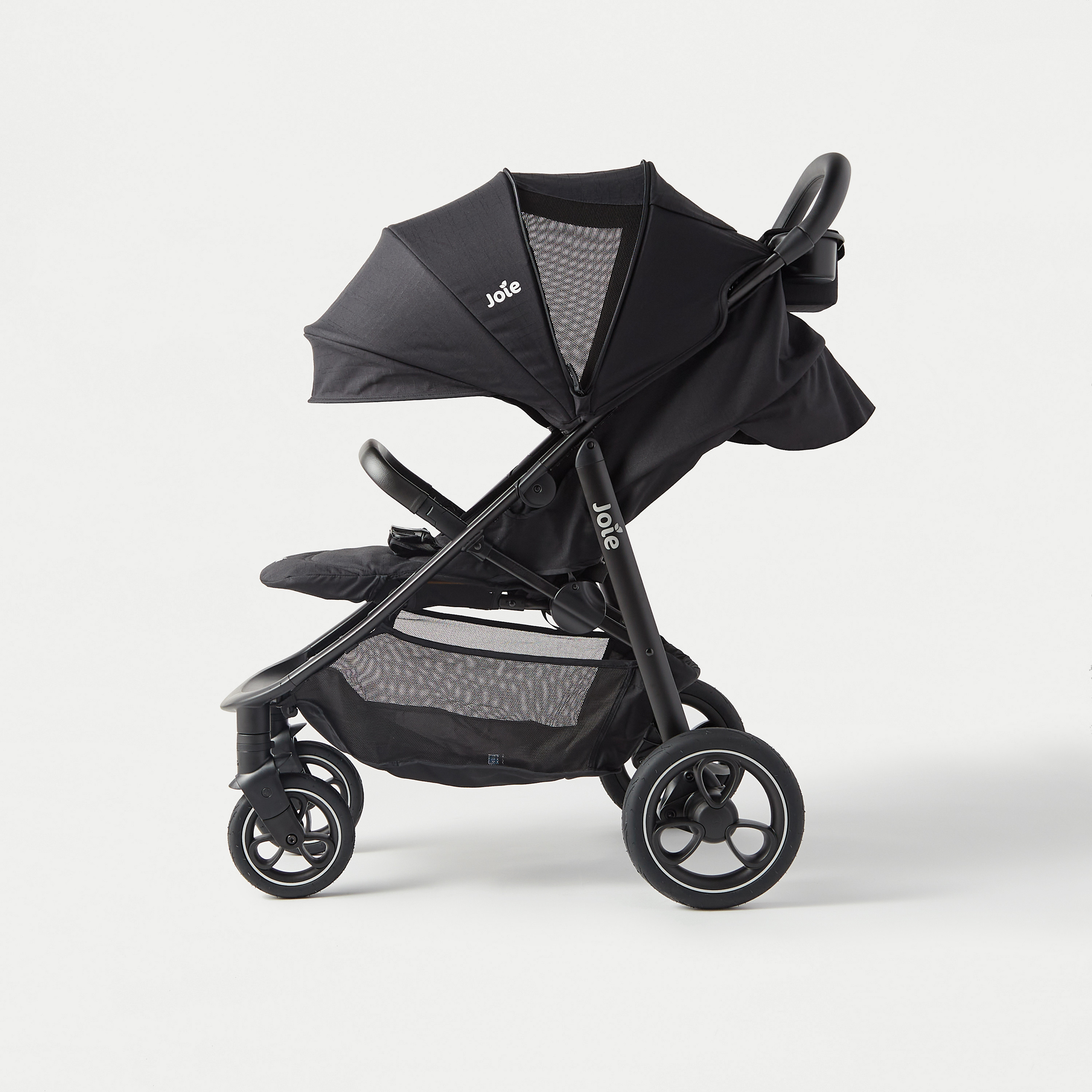 Joie Litetrax Pro Pushchair with Recliner Car Seat - Pebble-baby-gear-strollersandprams-strollers-image-4