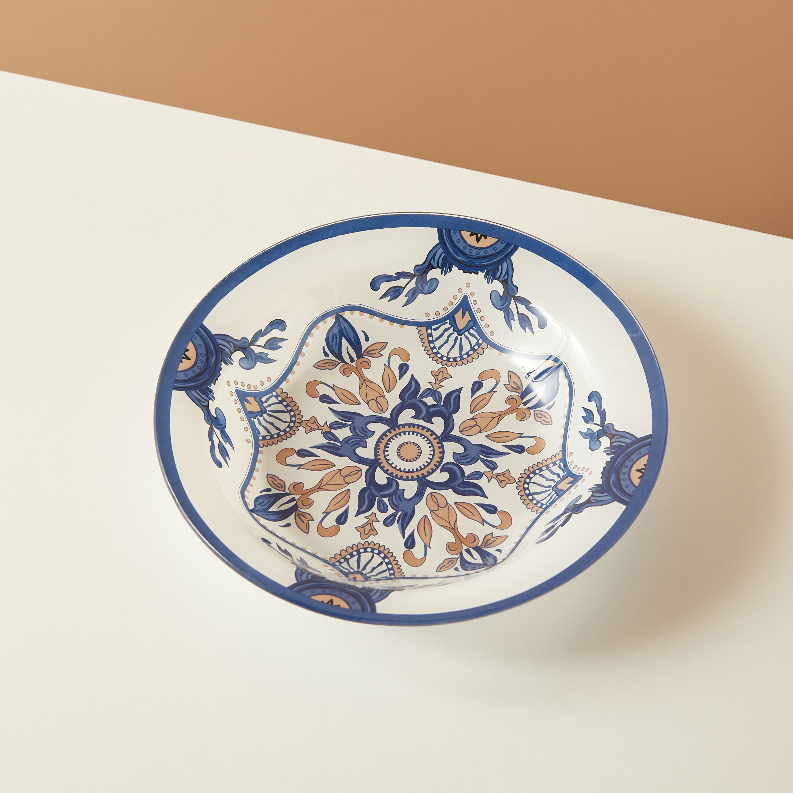 Dania Printed Glass Decorative Bowl - 24 cm-household-decor-vasesandbowls-image-3