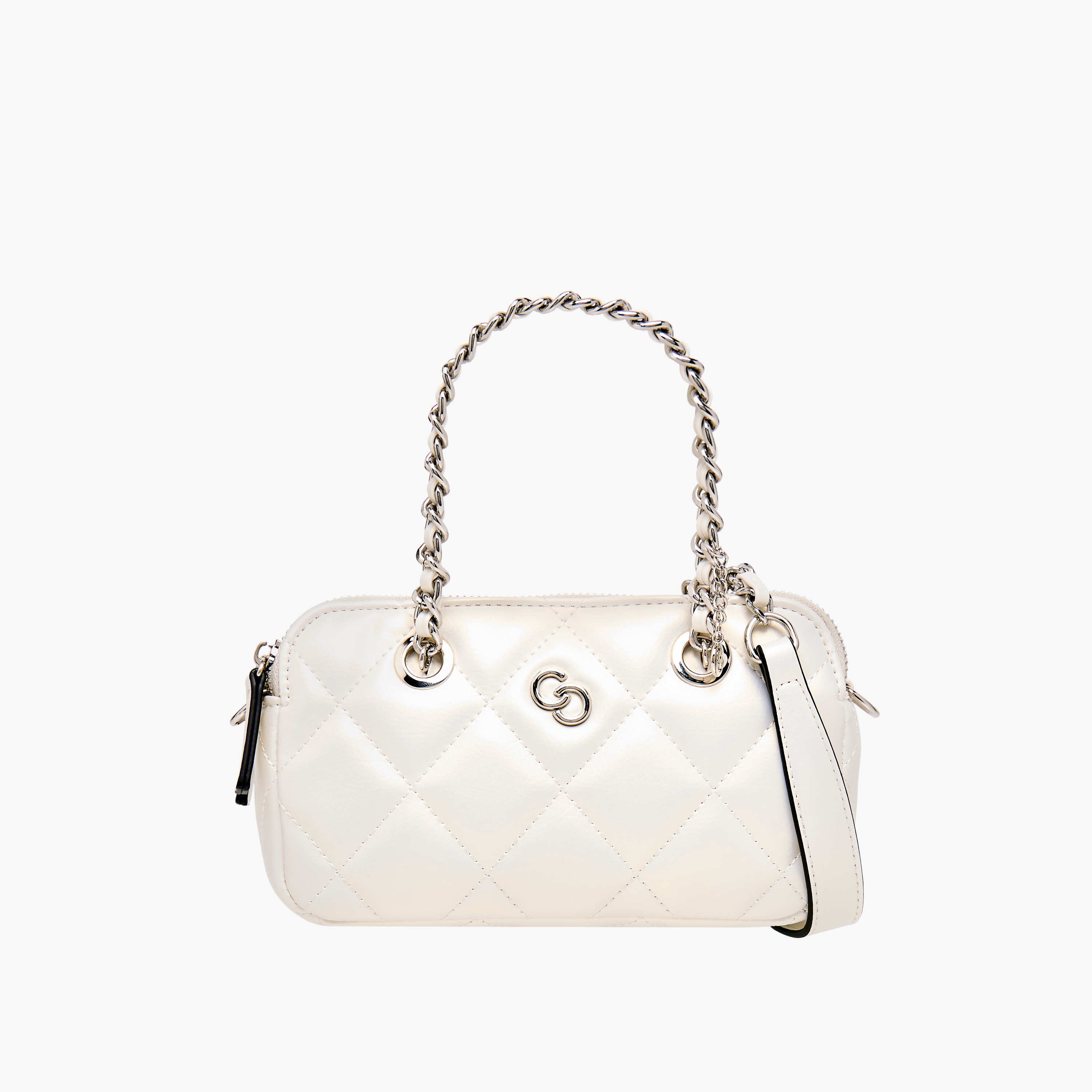 Celeste Quilted Crossbody Bag with Detachable Strap and Zip Closure-women-bagsandwallets-handbags-image-1