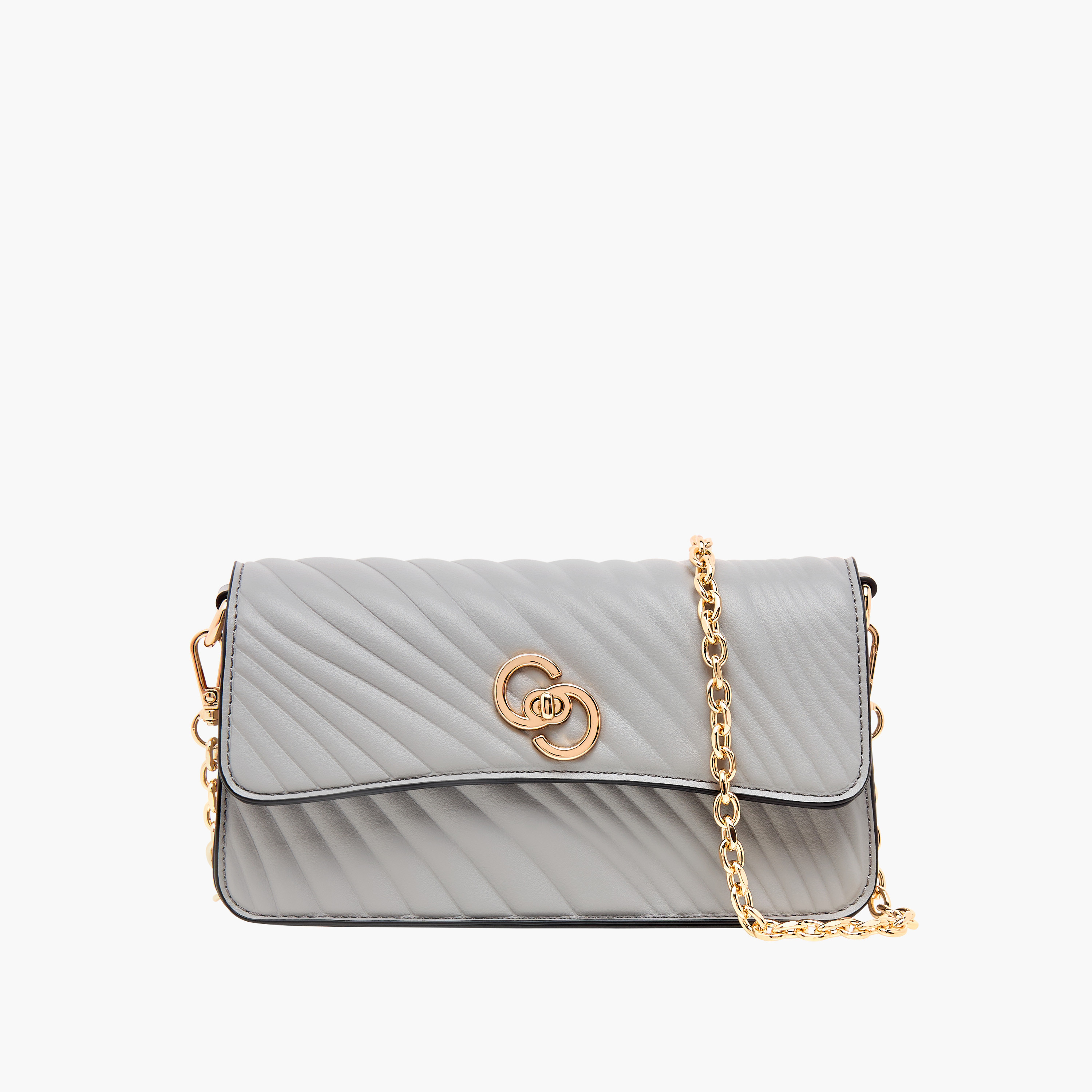 شنطة كروس بودي مبطنة بحزام قابل للفصل وقفل إغلاق تويست من سيليست-women-bagsandwallets-handbags-image-7