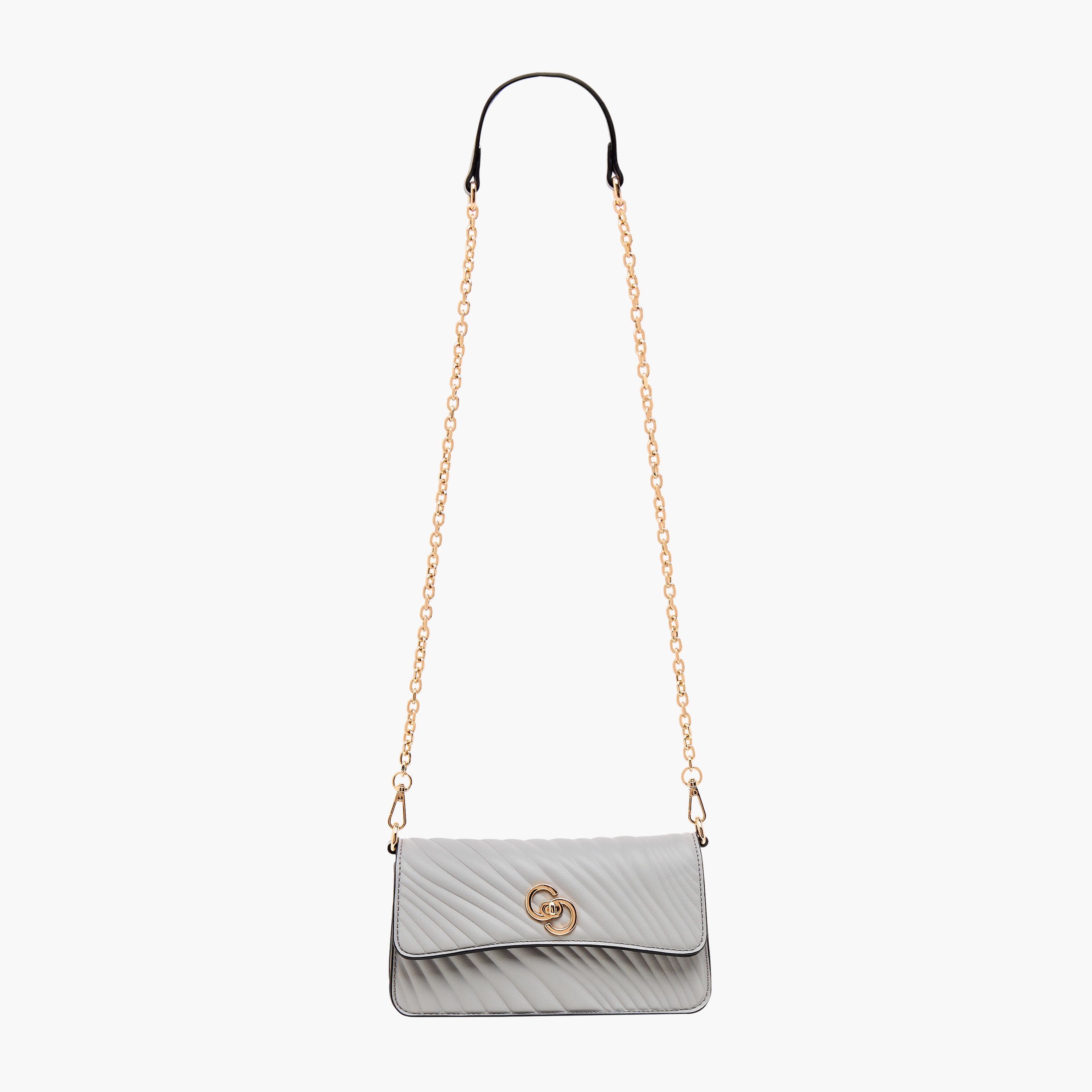 شنطة كروس بودي مبطنة بحزام قابل للفصل وقفل إغلاق تويست من سيليست-women-bagsandwallets-handbags-image-8