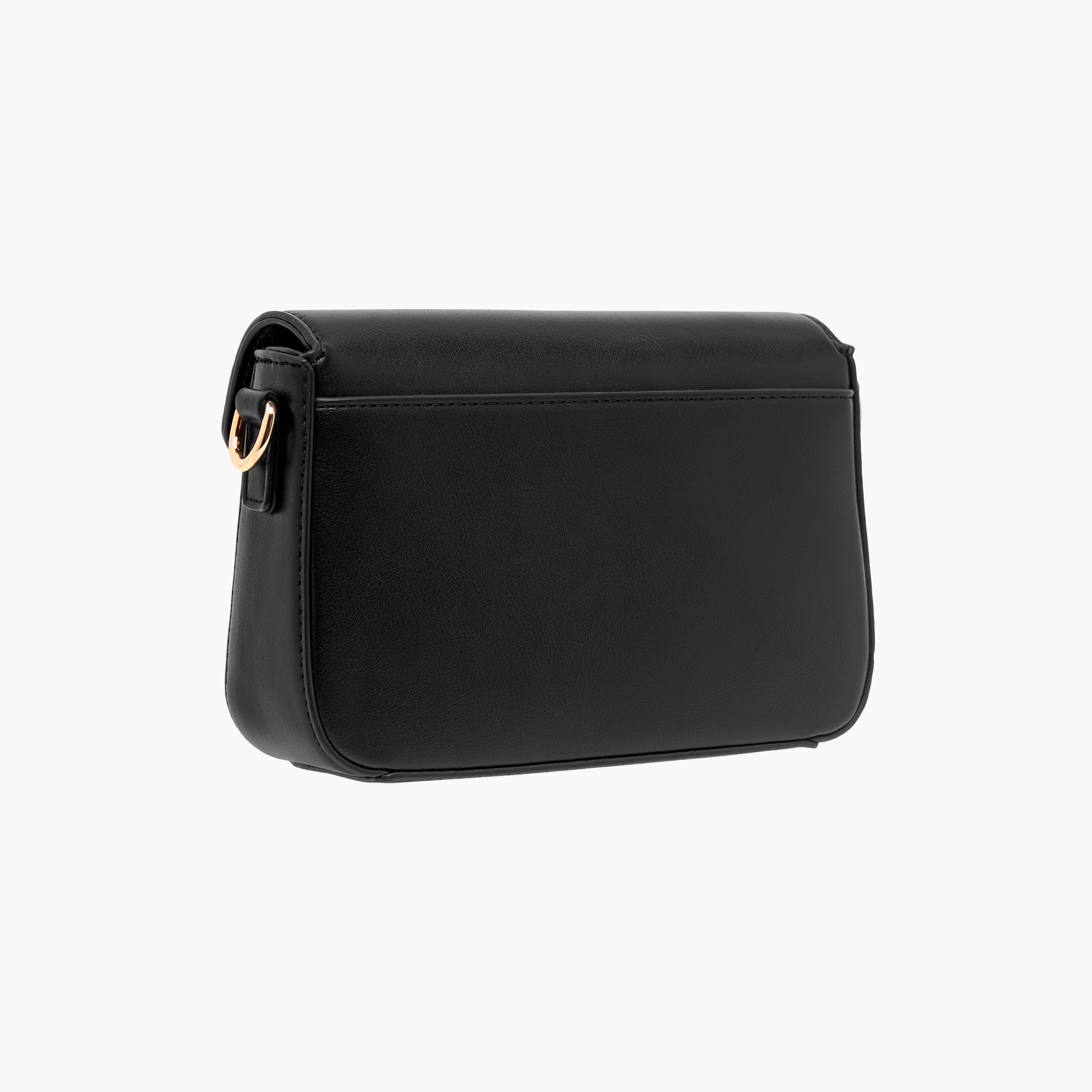 شنطة كروس بودي سادة بحزام قابل للتعديل وطية إغلاق من سيليست-women-bagsandwallets-handbags-image-3
