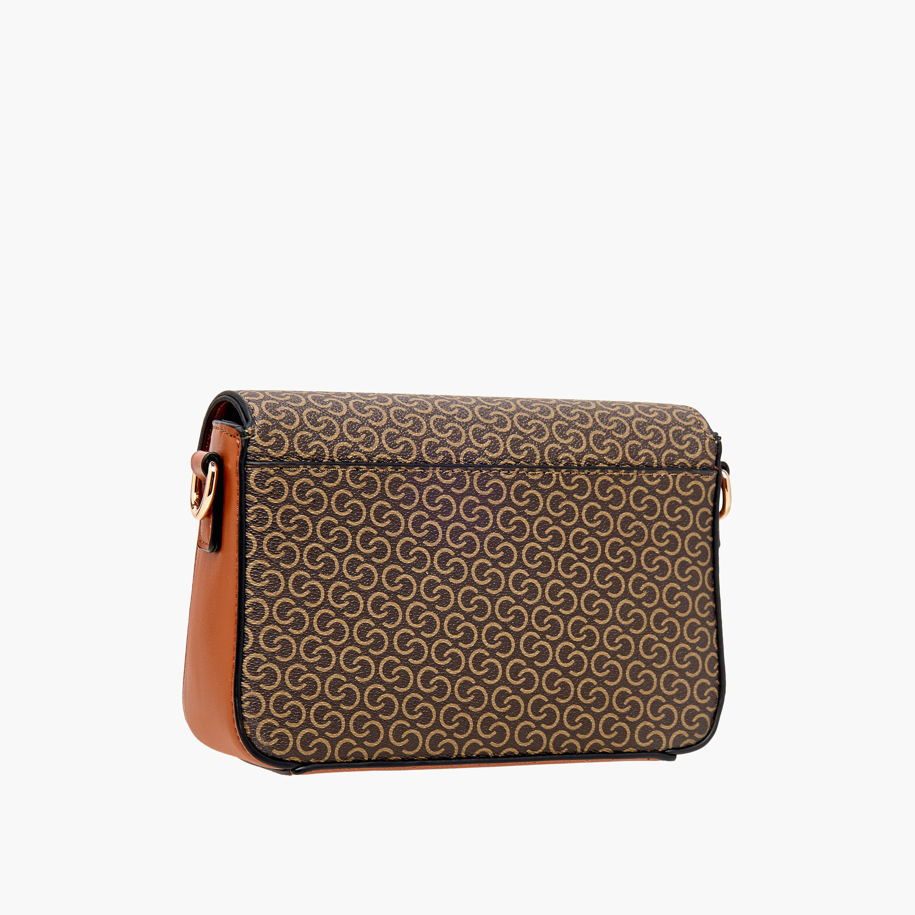 Celeste Solid Crossbody Bag with Flap Closure and Adjustable Strap-women-bagsandwallets-handbags-image-10