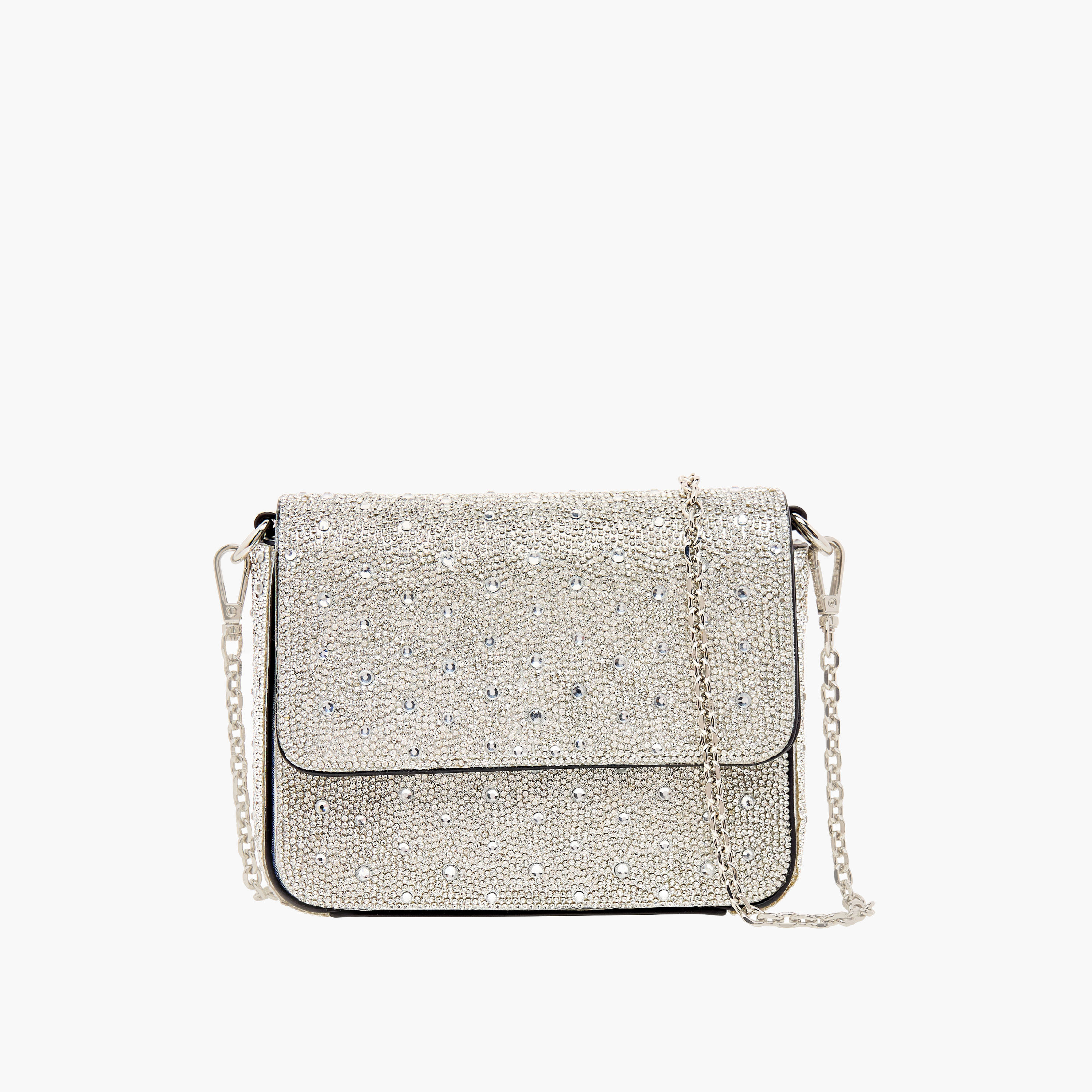 شنطة كروس بودي مزينة بحزام قابل للتعديل وطية إغلاق من سيليست-women-bagsandwallets-handbags-image-1