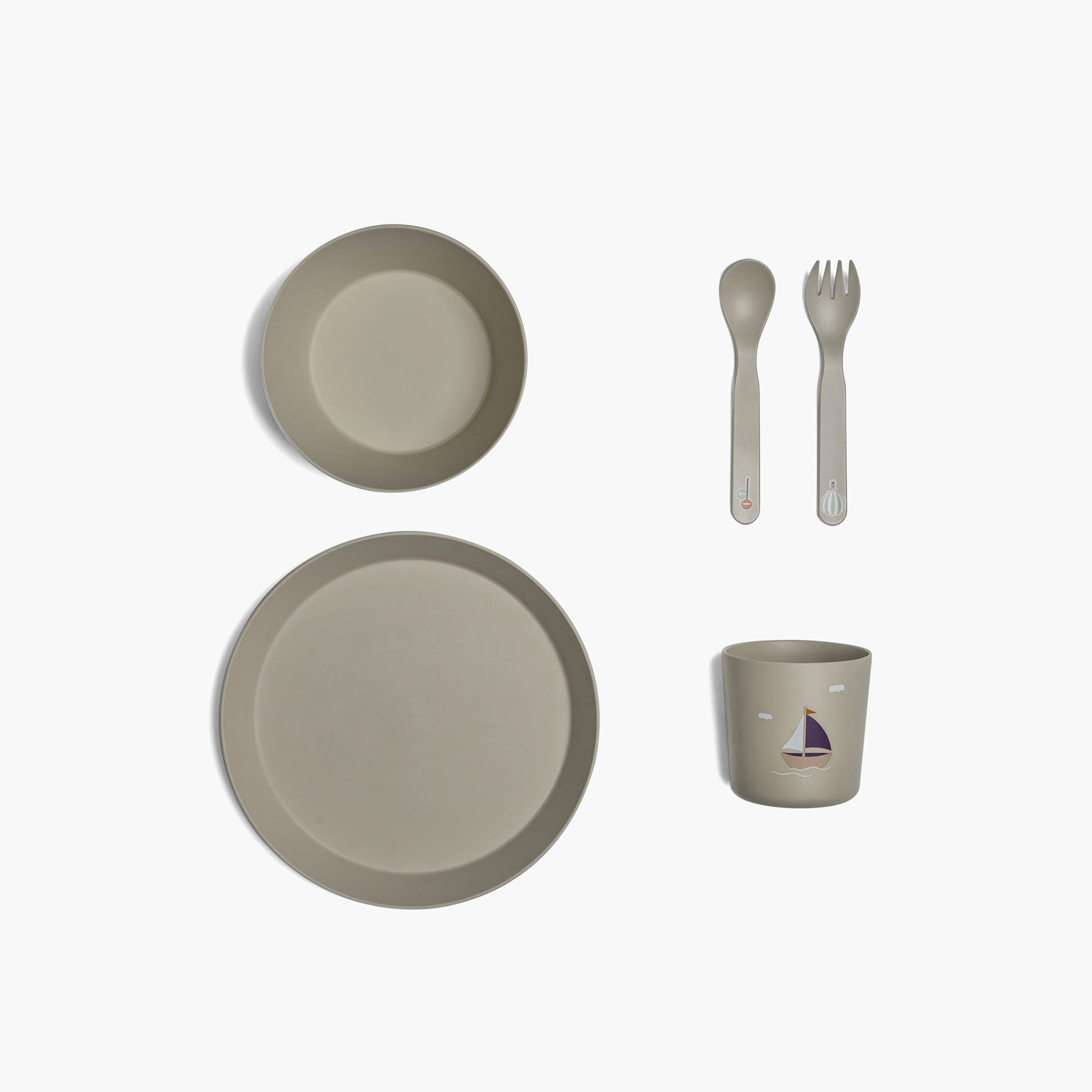 Citron Vehicle Print Bio Based Tableware Set-baby-feeding-mealtimeessentials-image-2