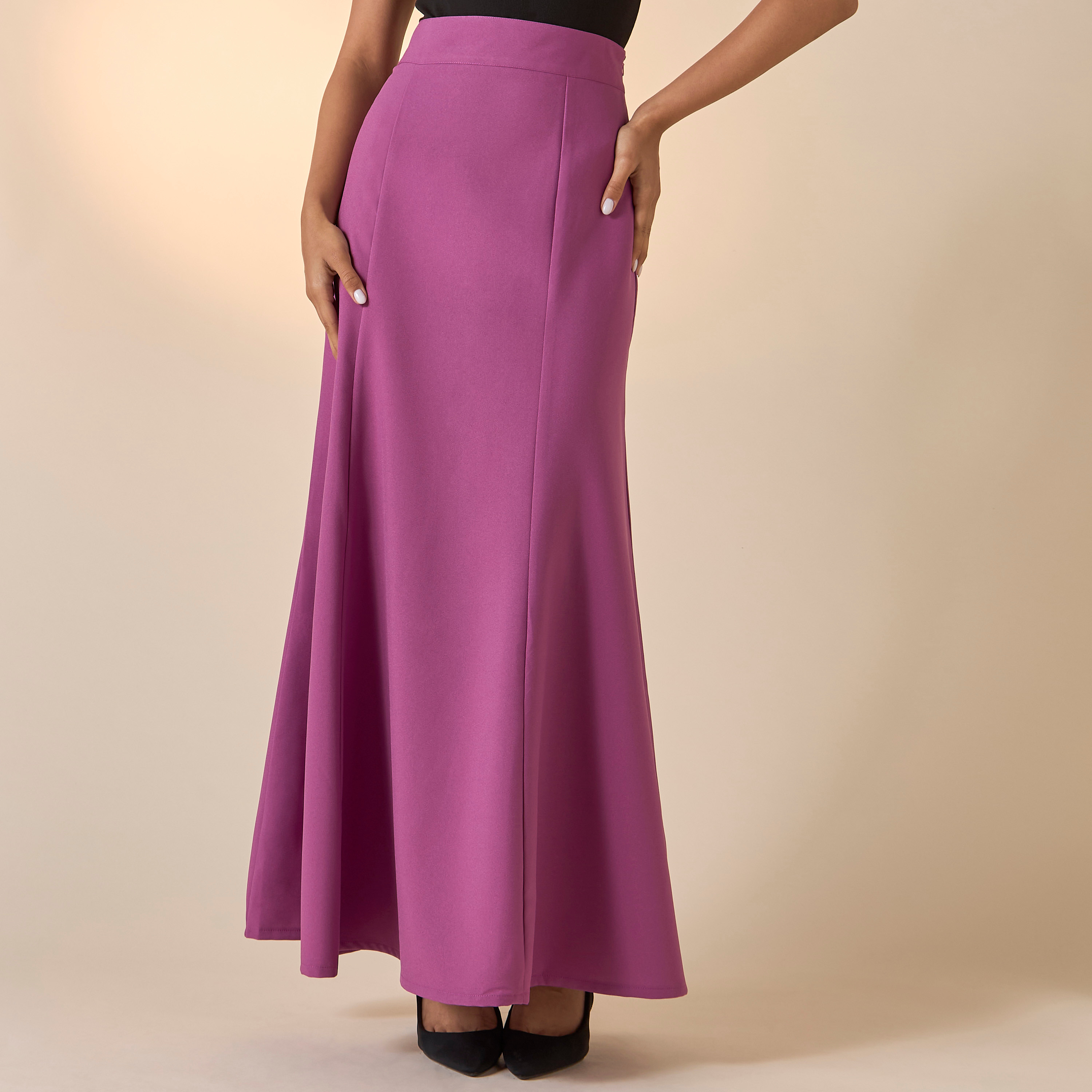 تنورة سادة بسحاب من جولدن أبل-women-clothing-bottoms-skirts-image-2