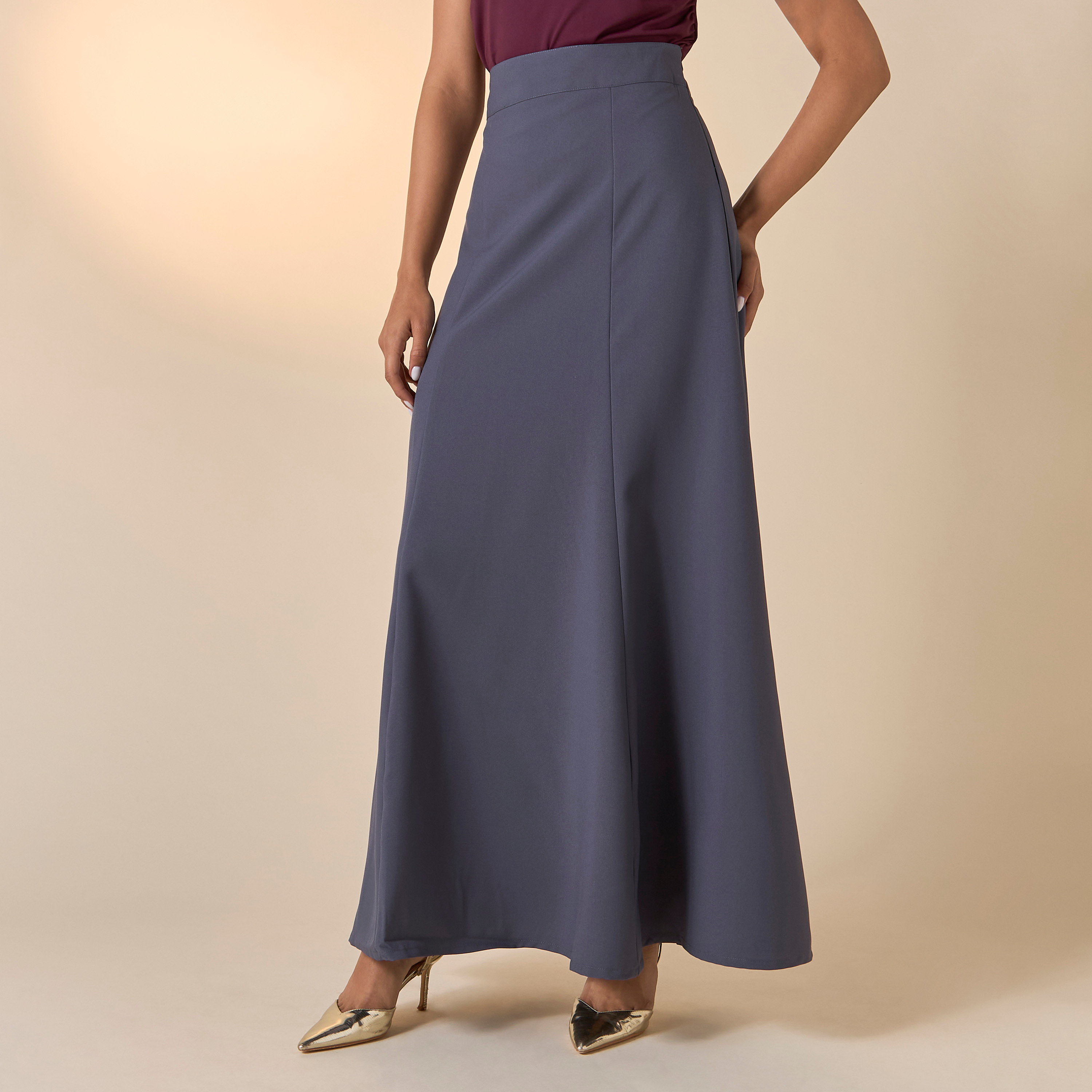 Golden Apple Solid Skirt with Zip Closure-women-clothing-bottoms-skirts-image-13