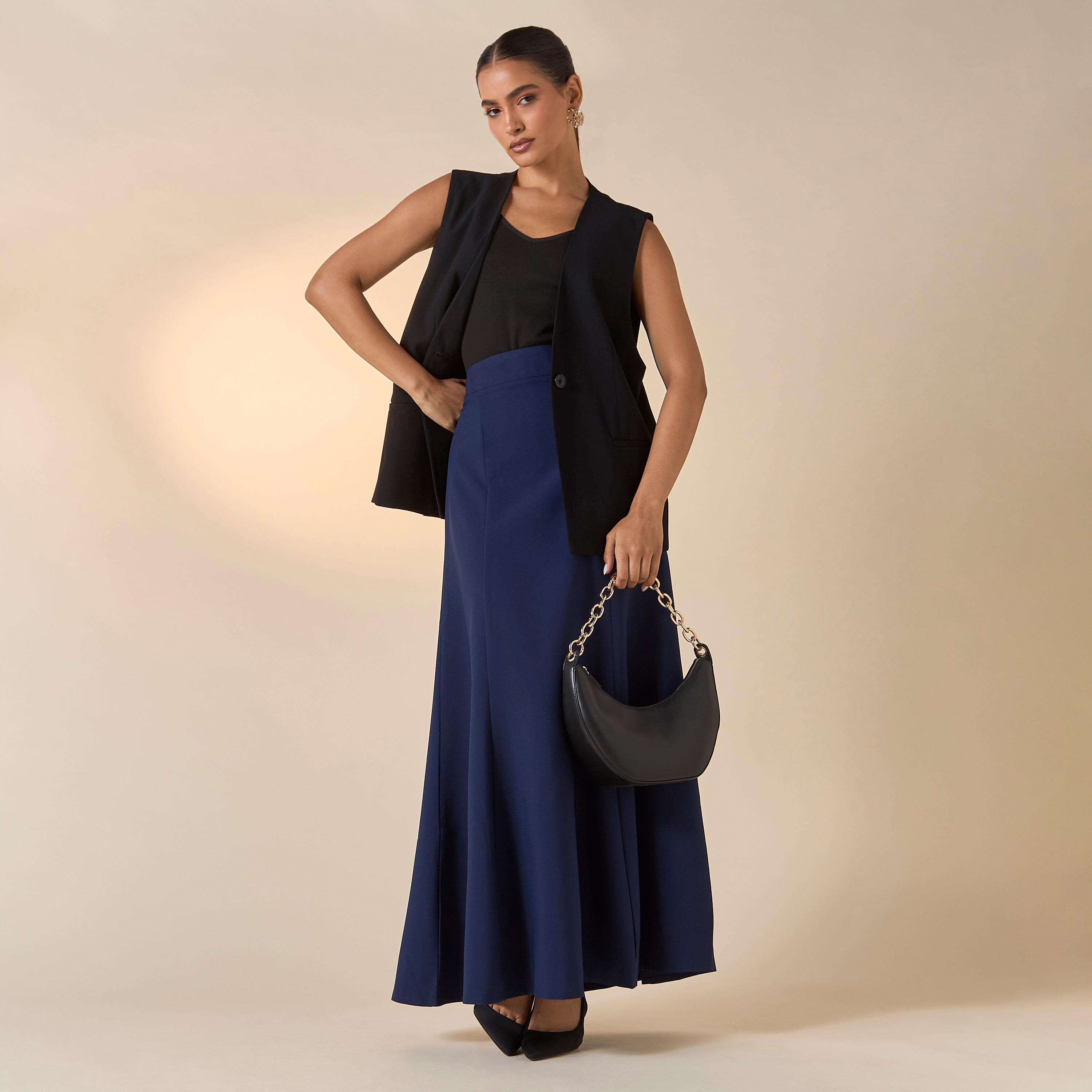 تنورة سادة بسحاب من جولدن أبل-women-clothing-bottoms-skirts-image-5