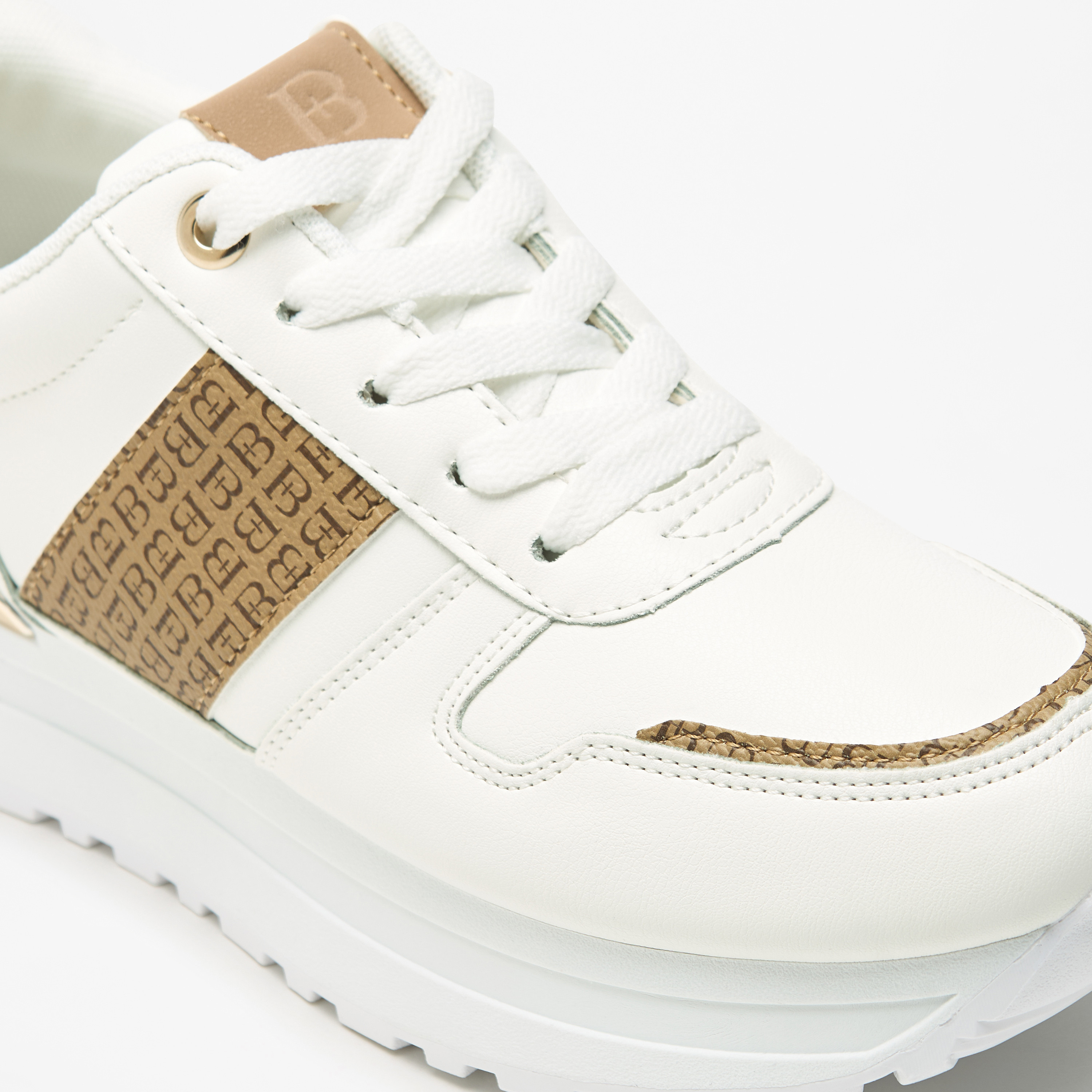 Flora Bella Monogram Panelled Lace-Up Ankle Sneakers with Metallic Detail-women-shoes-sneakers-image-10