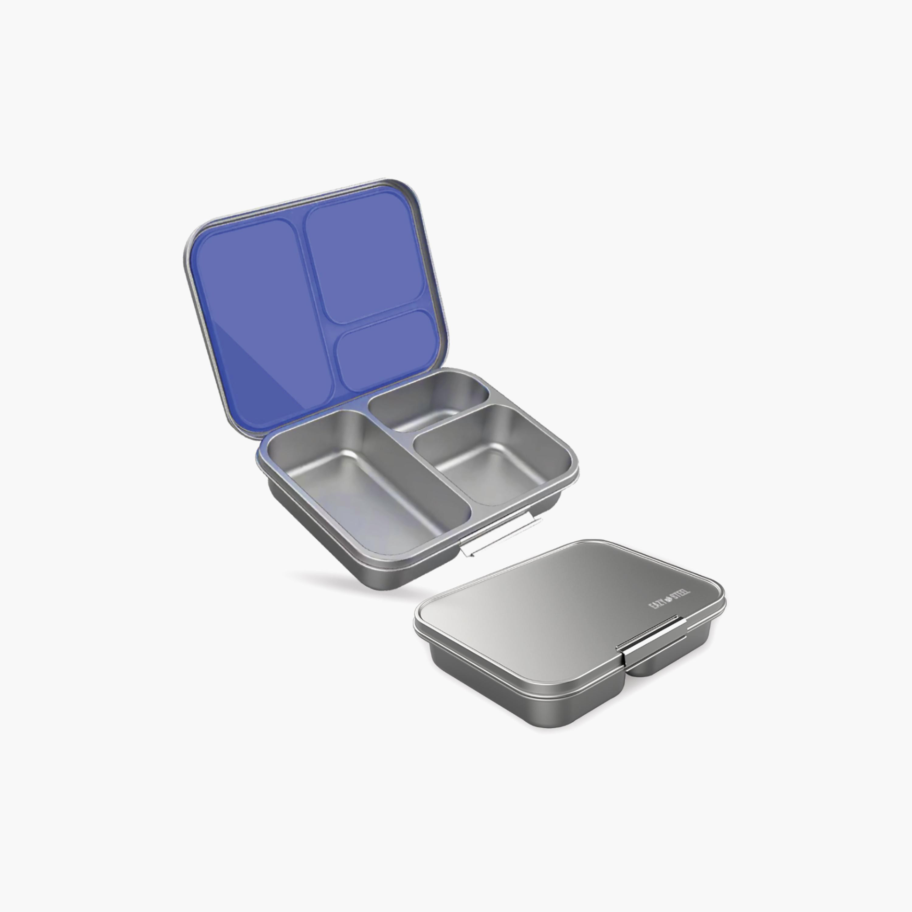 Eazy Kids 3 Compartment Bento Stainless Steel Lunch Box, 1750-school-lunchessentials-lunchboxes-image-1