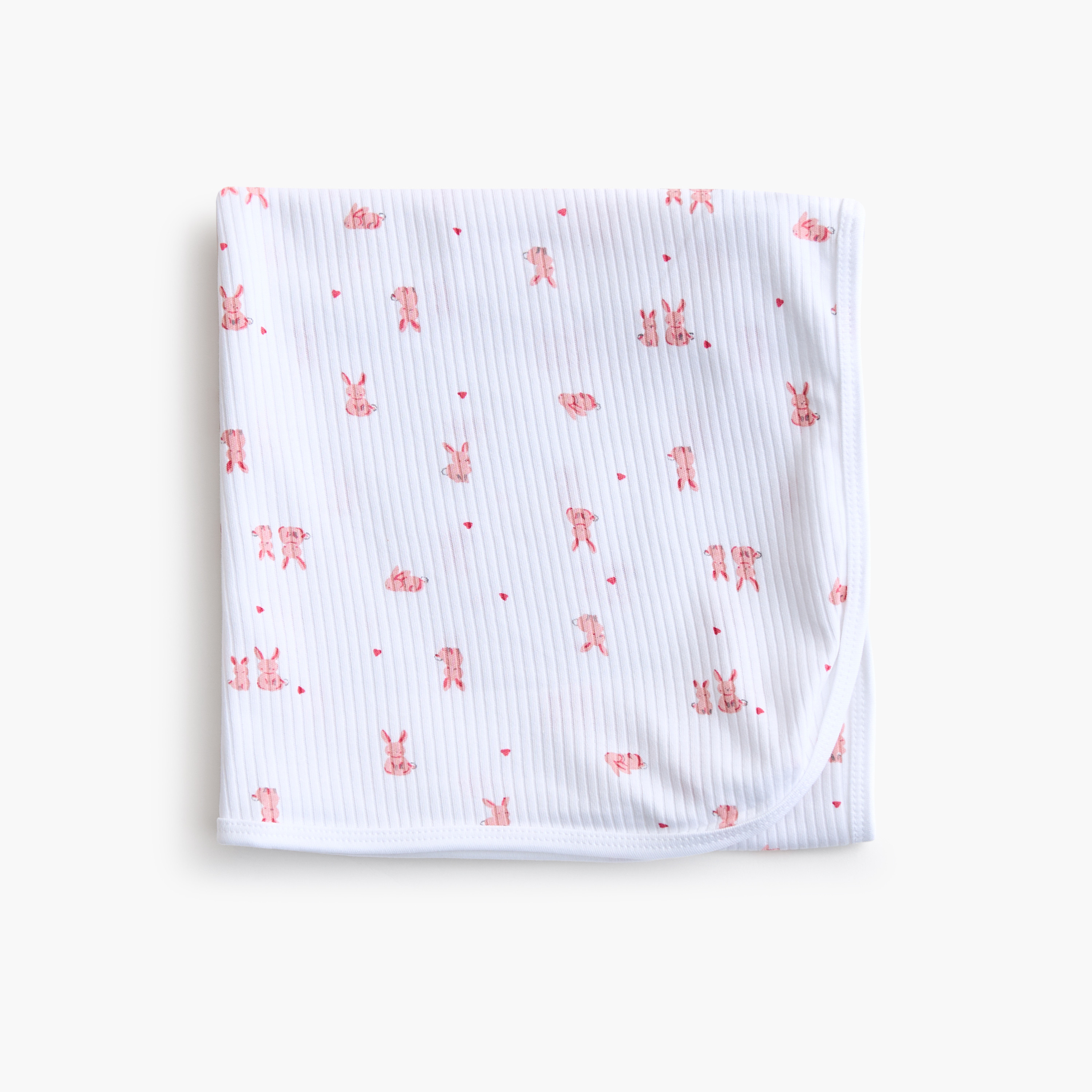 Juniors All-Over Bunny Print Receiving Blanket - 70x70 cm-baby-nursery-blanketsandswaddles-receivingblankets-image-3