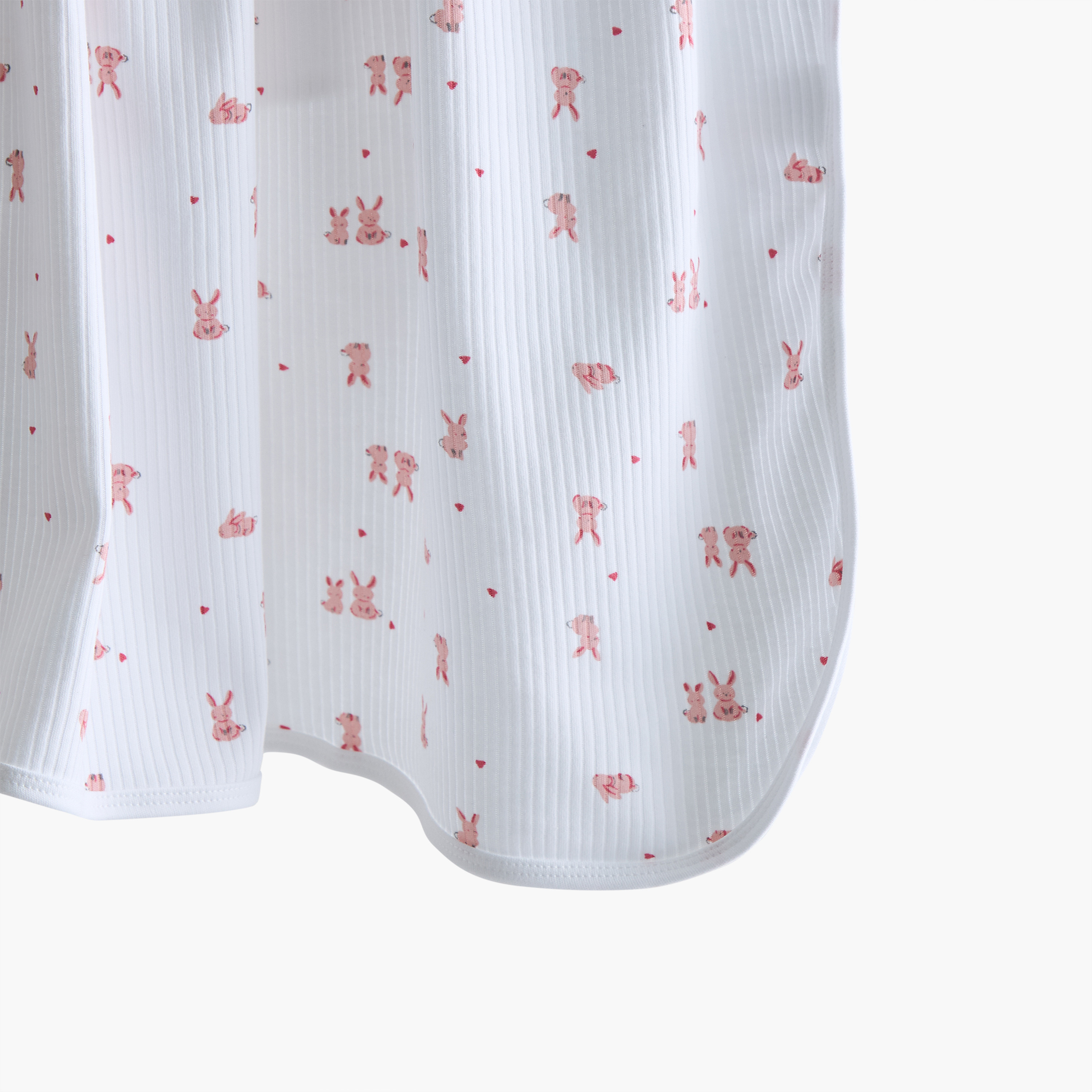 Juniors All-Over Bunny Print Receiving Blanket - 70x70 cm-baby-nursery-blanketsandswaddles-receivingblankets-image-4