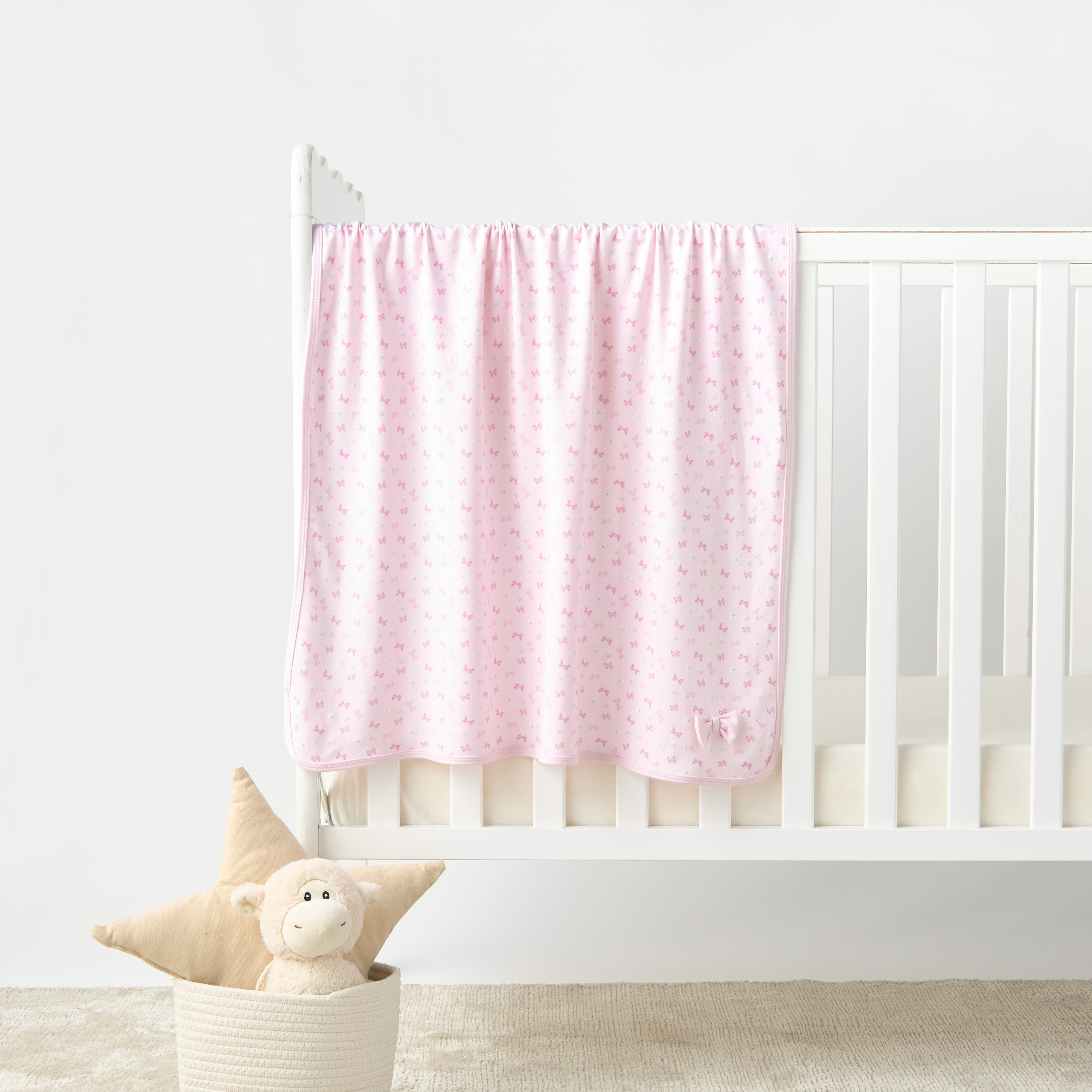 بطانية بطبعات لحديثي الولادة من جونيورز - 70x70 سم-baby-nursery-blanketsandswaddles-receivingblankets-image-1