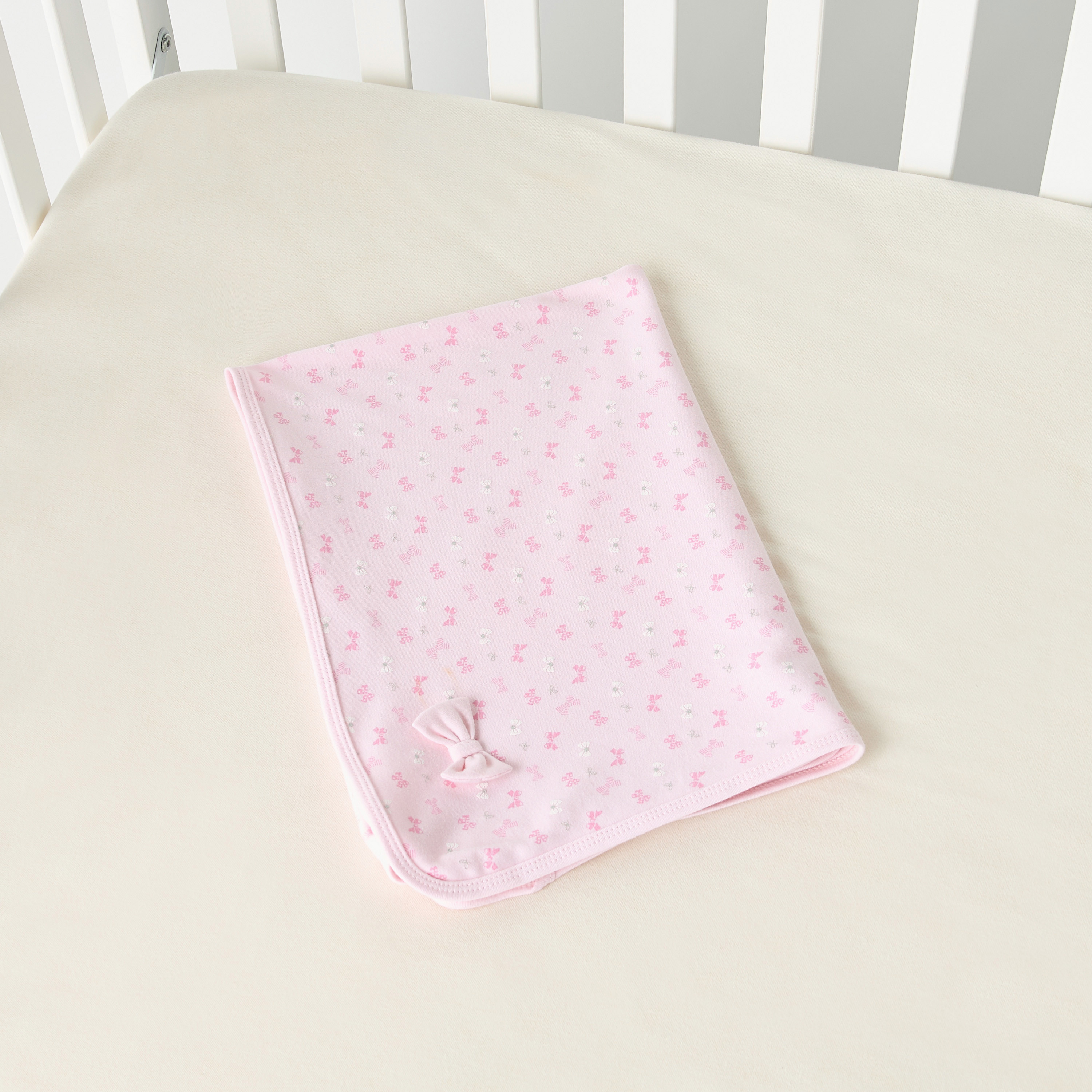 بطانية بطبعات لحديثي الولادة من جونيورز - 70x70 سم-baby-nursery-blanketsandswaddles-receivingblankets-image-4