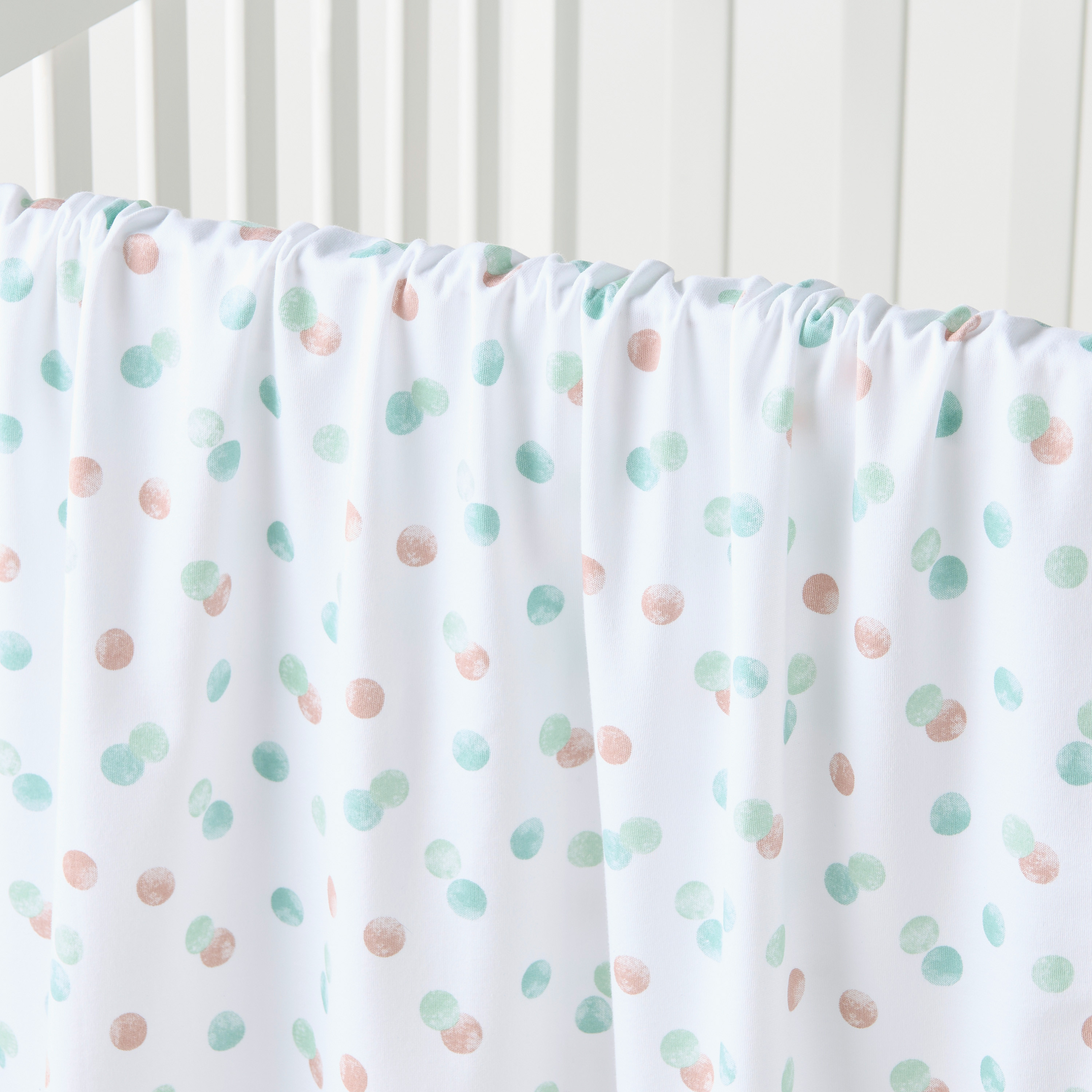 Juniors All-Over Dots Print Cotton Receiving Blanket - 70x70 cms-baby-nursery-blanketsandswaddles-receivingblankets-image-2