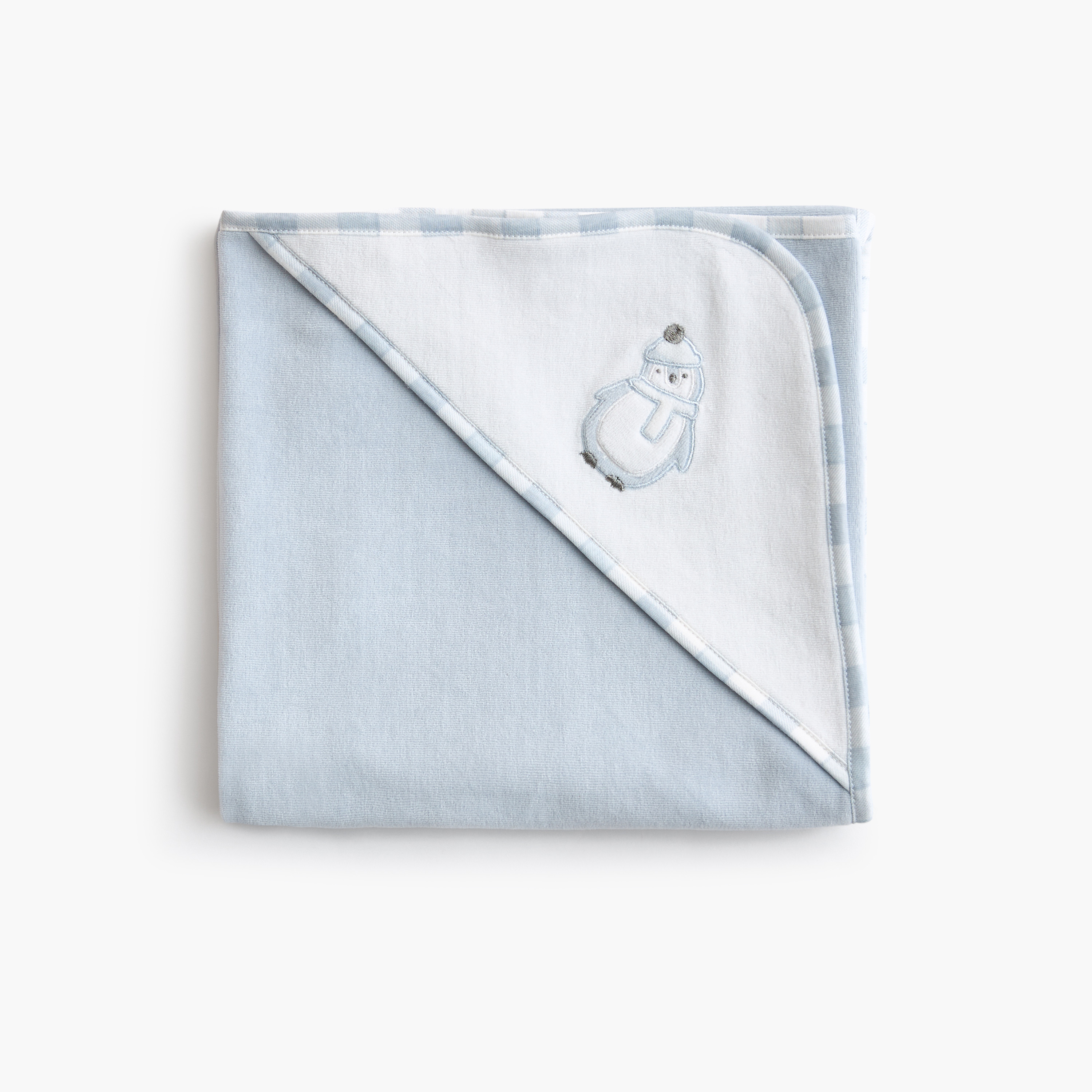 Giggles Penguin Embroidered Receiving Blanket - 70x70 cms-baby-nursery-blanketsandswaddles-receivingblankets-image-3