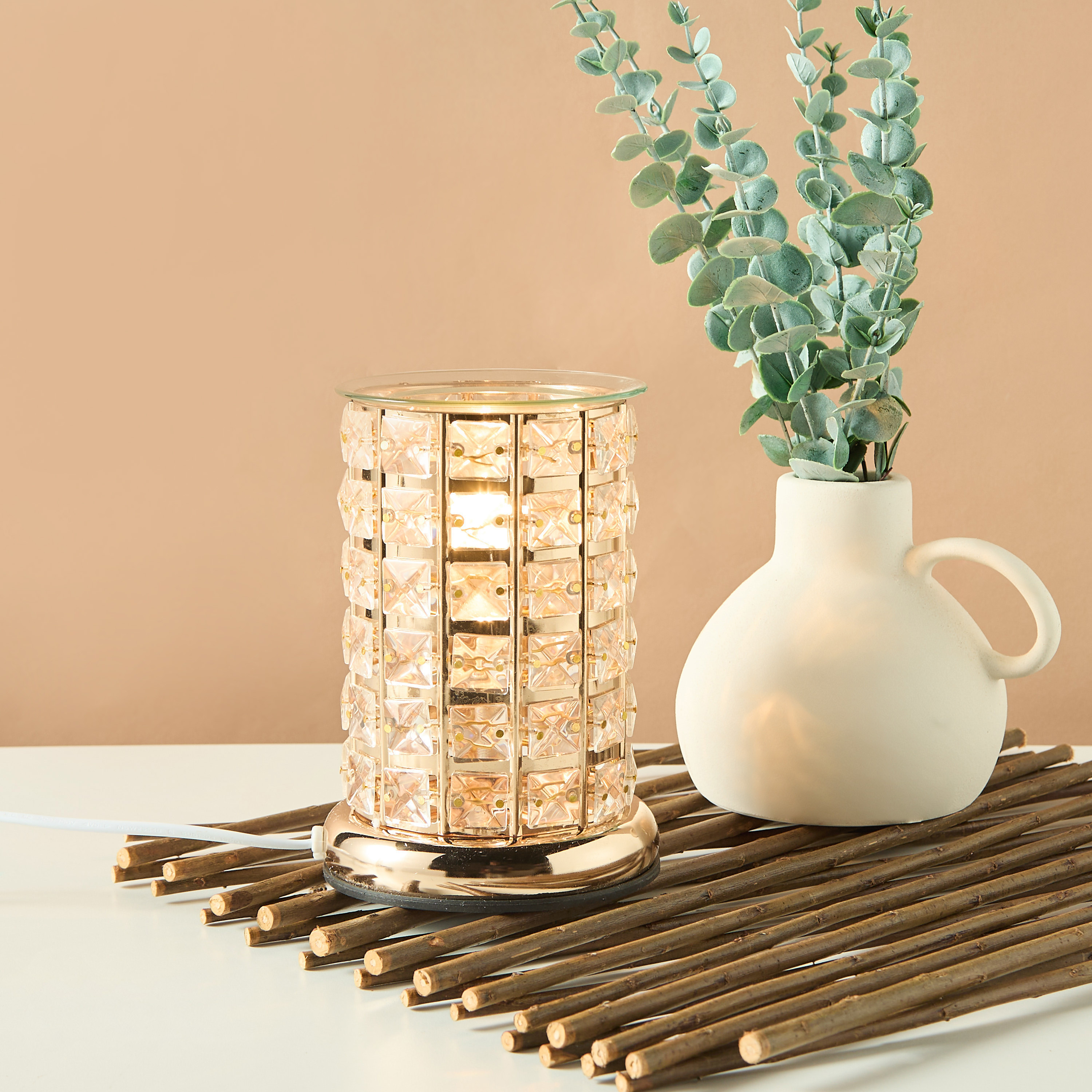 مبخرة زيت كهربائية كريستال - 8x13x19 سم-household-homefragrance-burners-image-6