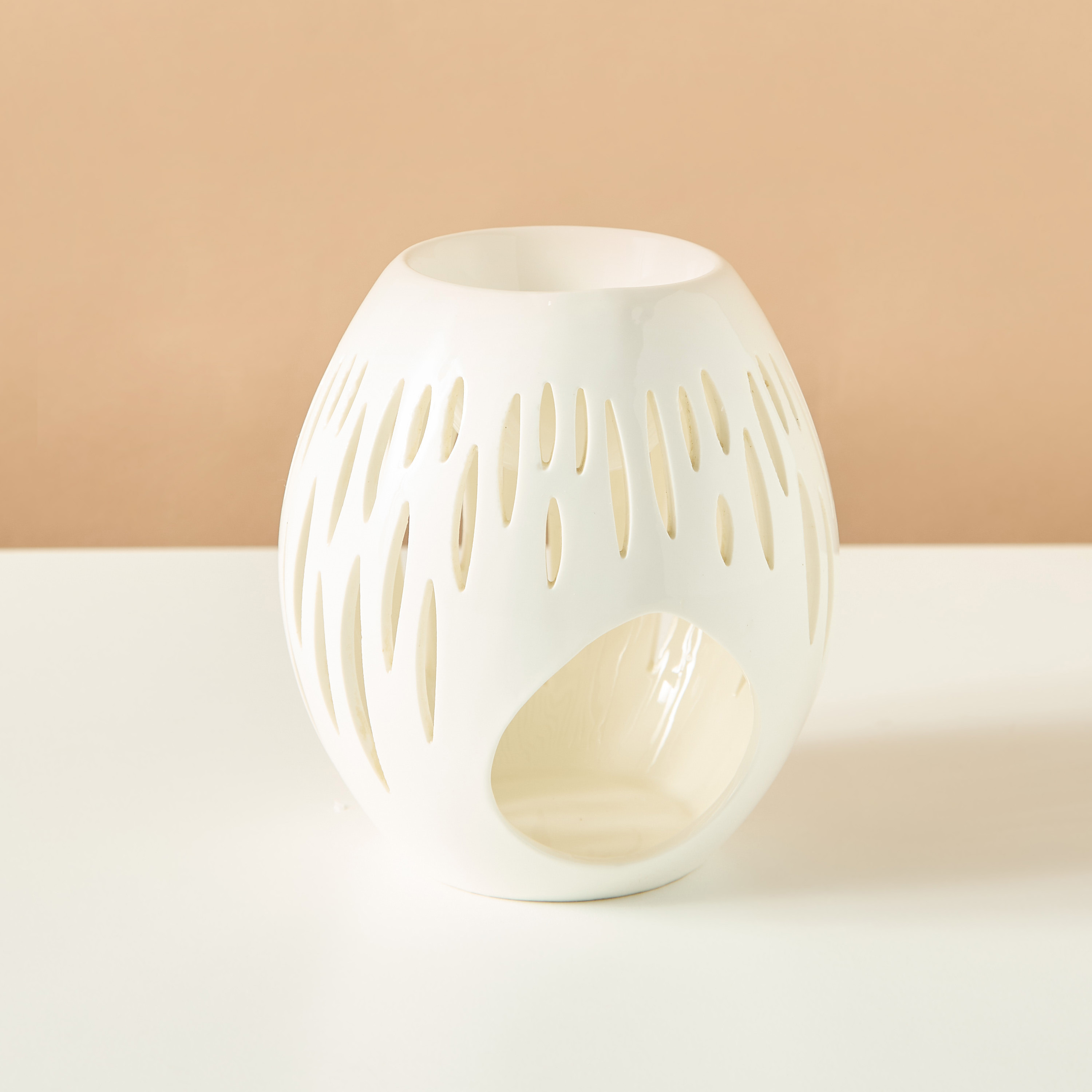 Ceramic Oil Burner - 12x12x13 cm-household-homefragrance-burners-image-2