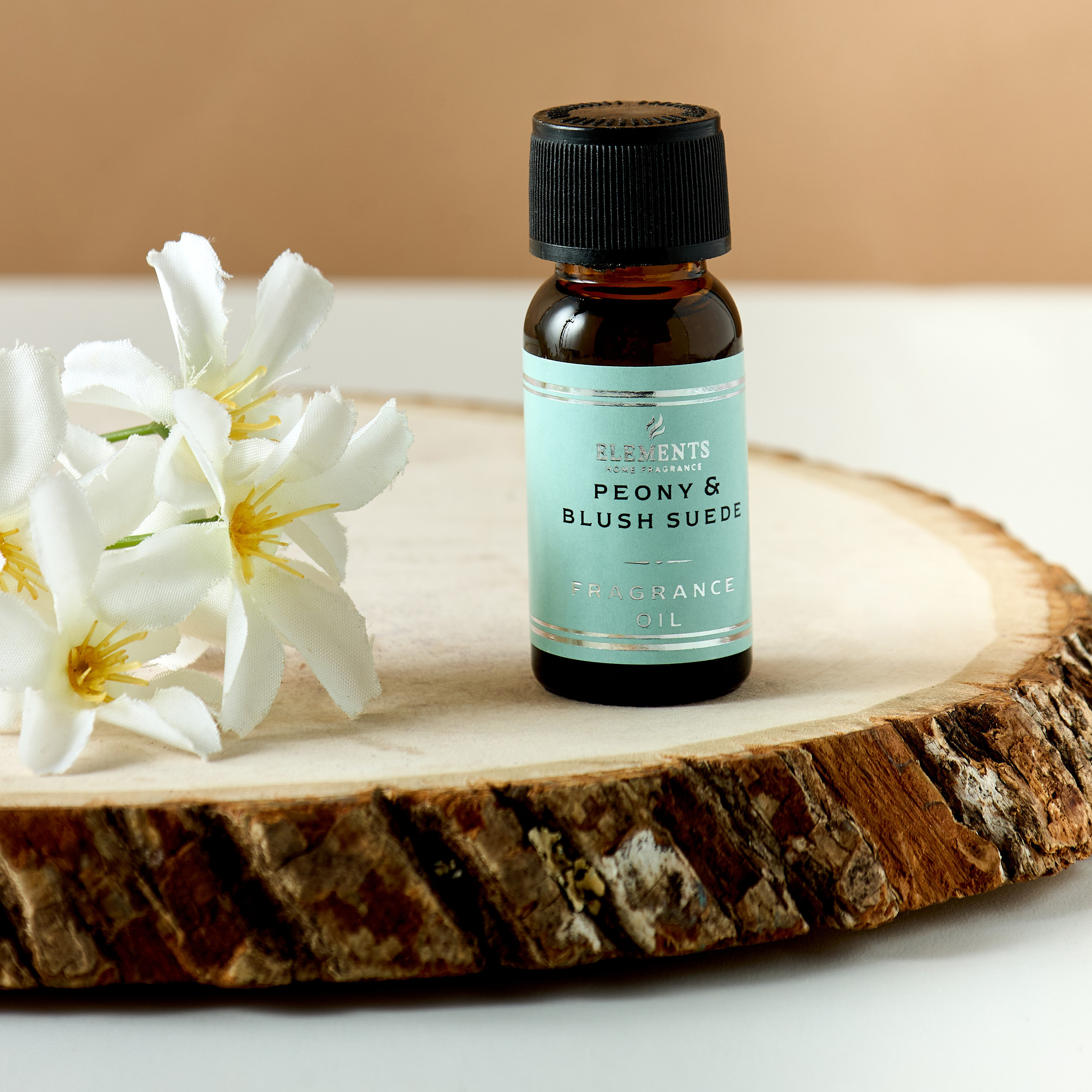 Elements Peony and Blush Suede Fragrance Oil - 15 ml-household-homefragrance-fragranceoilsandessence-image-1
